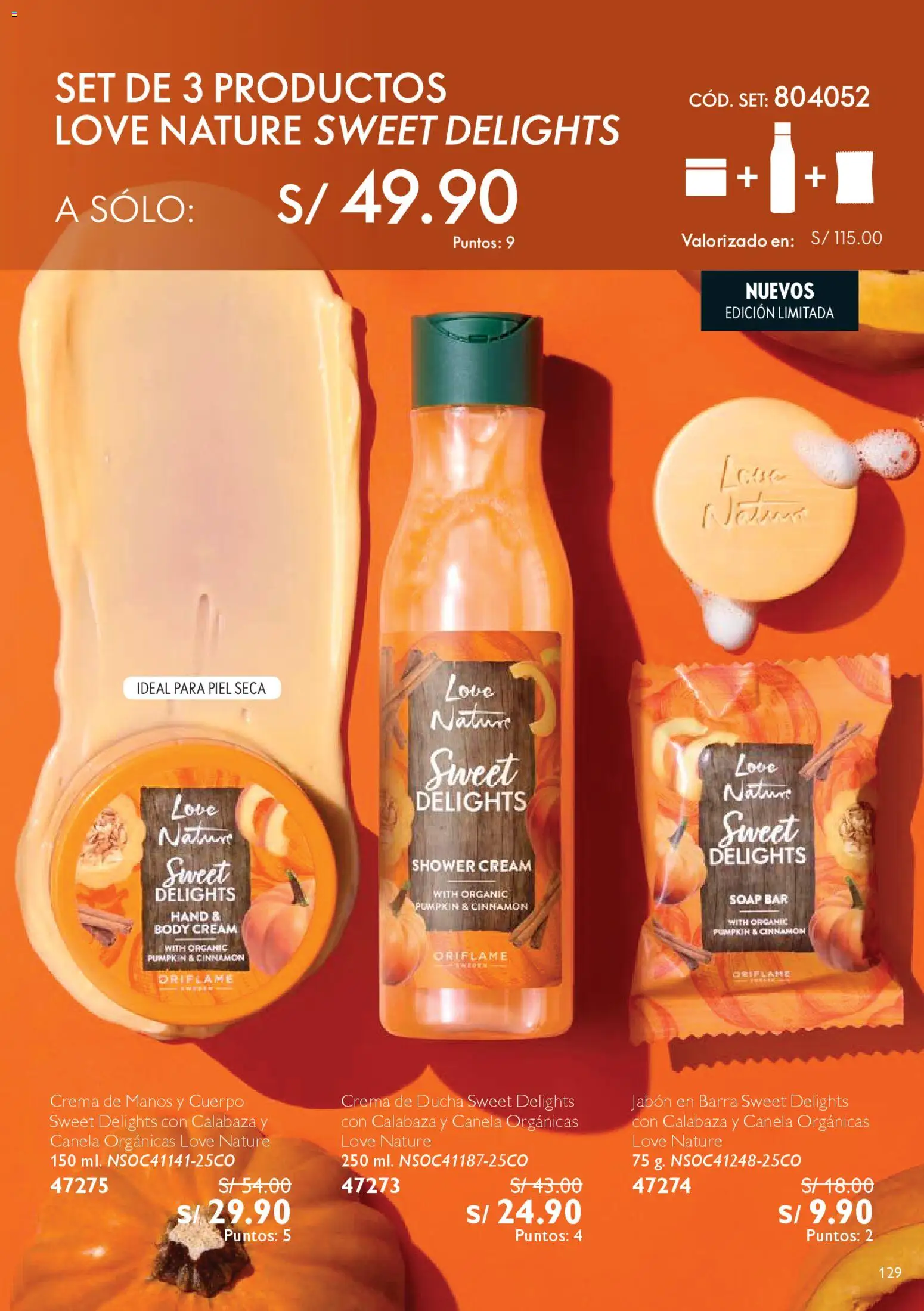 Catálogo Oriflame válido desde 25.10.2025 | Página: 129 | Productos: Crema de manos, Jabón, Ducha, Crema