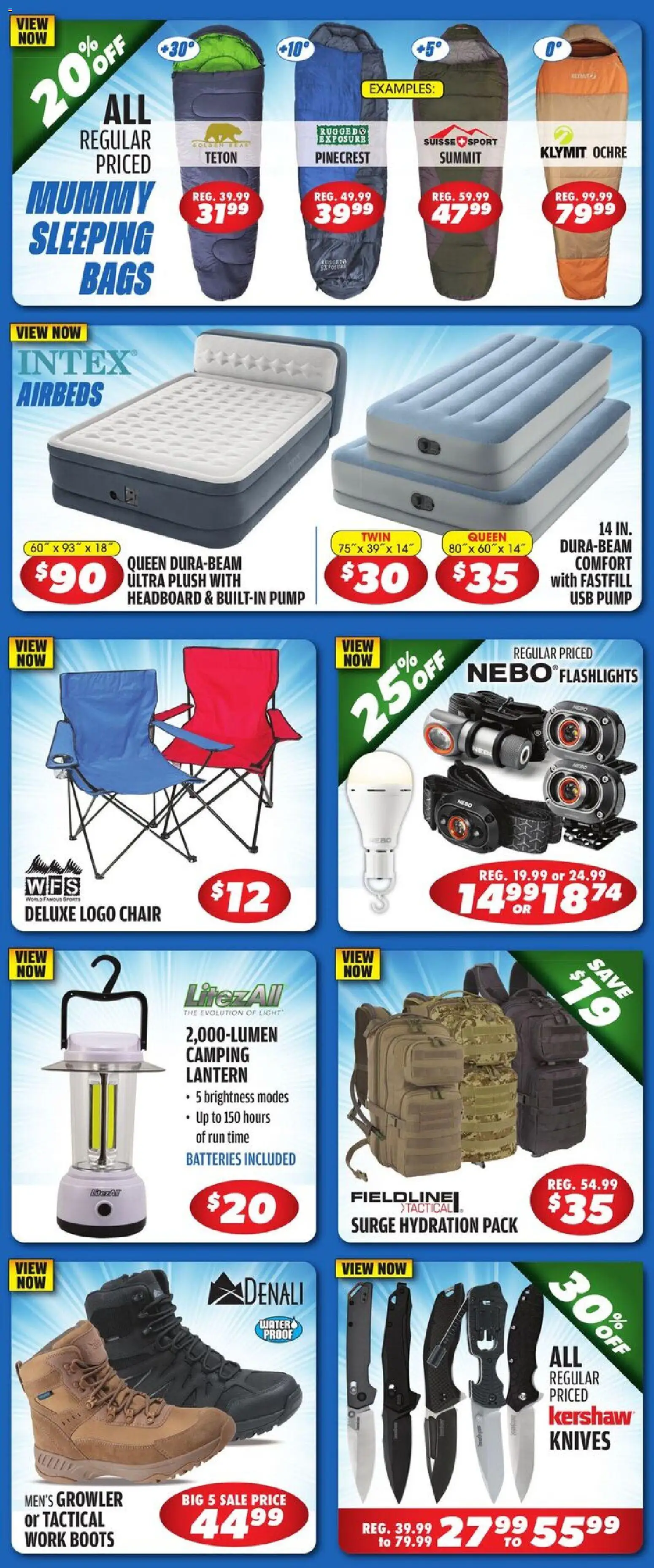 Big 5 Sporting Goods Weekly Ad - valid from 09.01.2026 | Page: 6 | Products: Chair, Pump, Boots, Usb