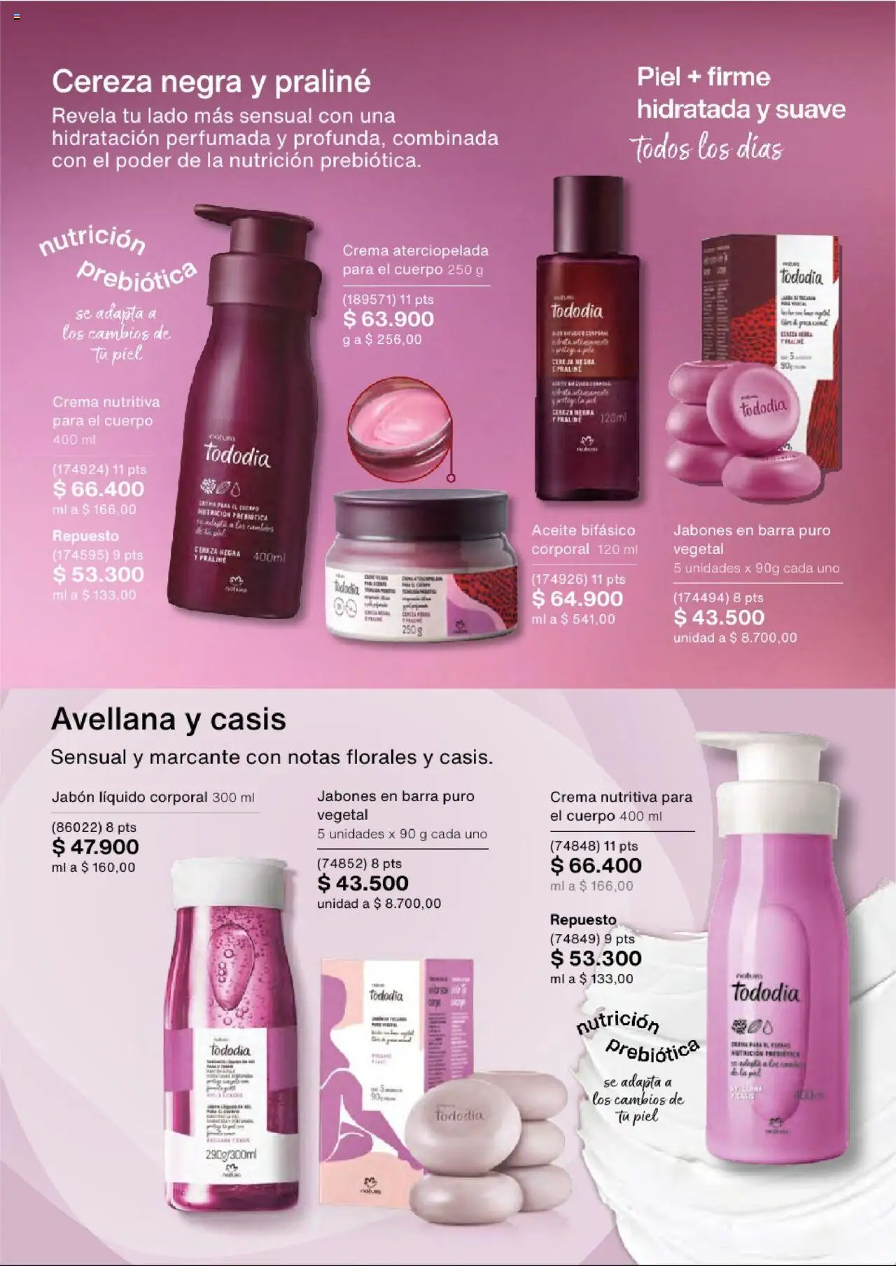 Natura revista - valida desde el 03.09.2025 | Página: 98 | Productos: Crema, Jabón líquido, Jabón, Aceite