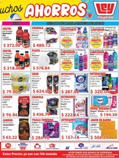 Nuevas ofertas de Casa Ley válidas en toda la República Mexicana desde el 21.07.2025. ¡Encuentra las mejores ofertas en Casa Ley - Folleto Mayoreo! | Página: 4 | Productos: Detergente, Agua, Papel higiénico, Polvo
