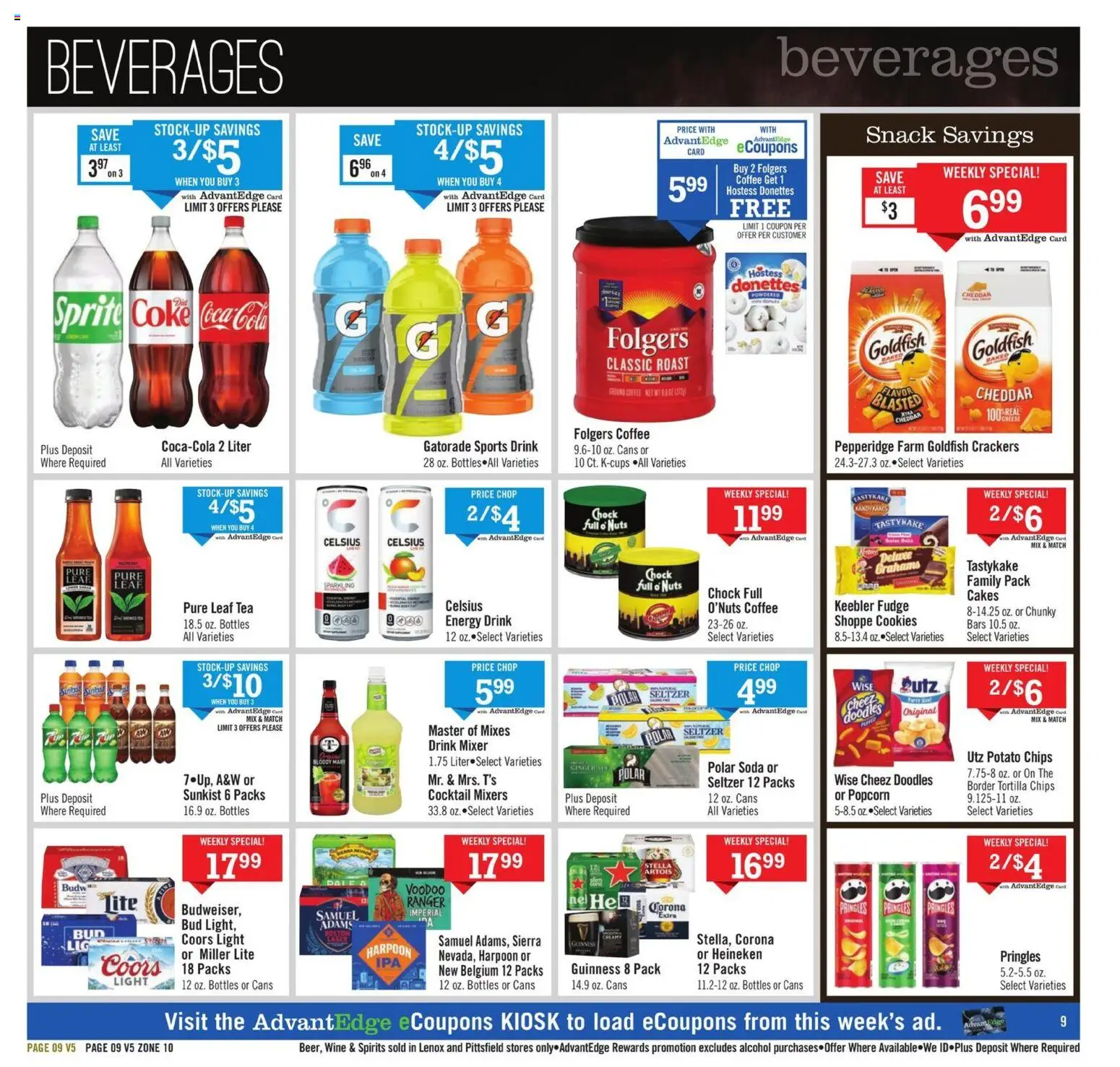 Price Chopper Weekly Ad - valid from 09.11.2025 | Page: 9 | Products: Tea, Chips, Nuts, Cookies