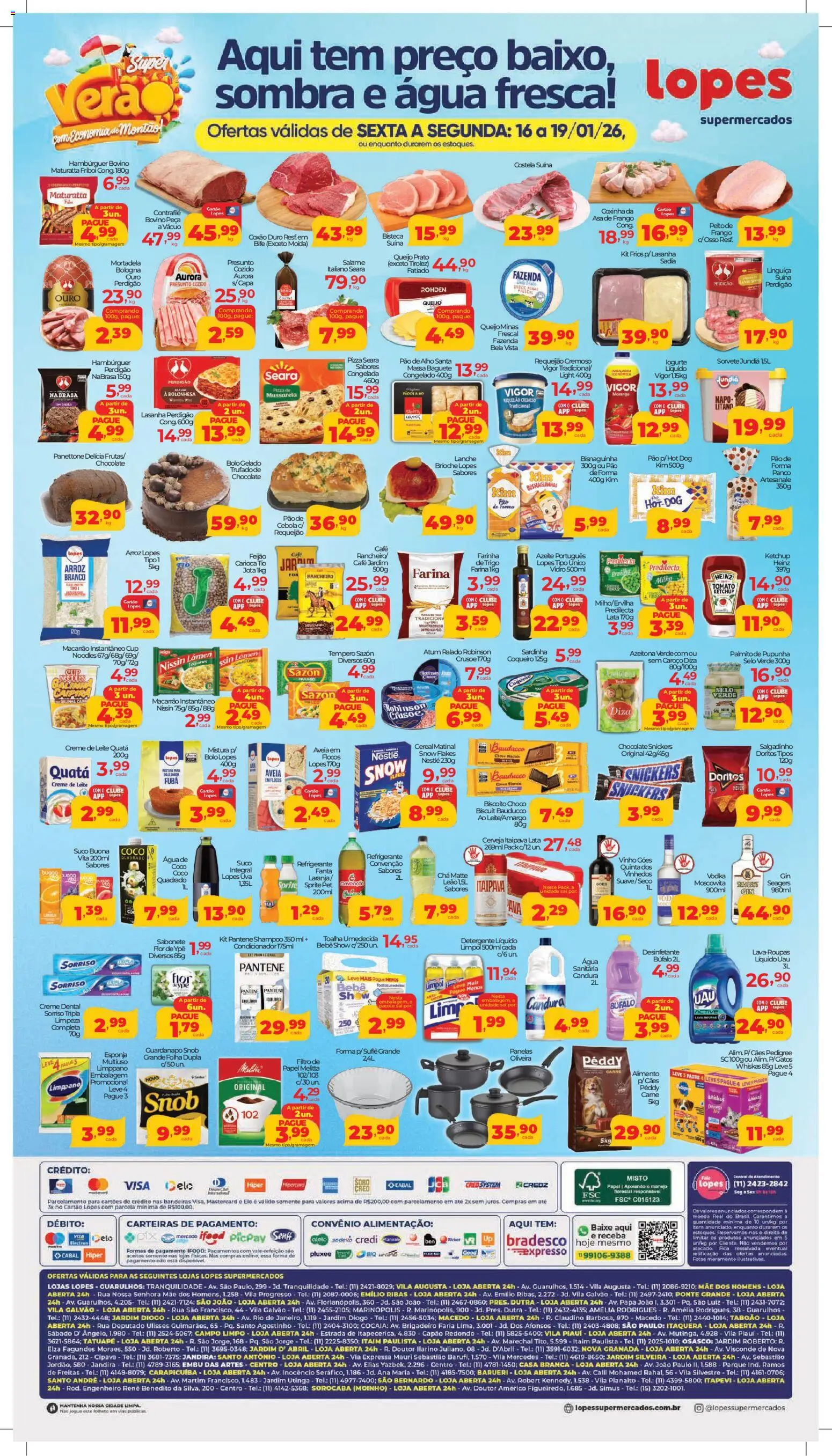 Lopes Supermercados Folheto - válido de 16.01.2026 | Página: 2 | Produtos: Alho, Creme, Aveia, Creme dental