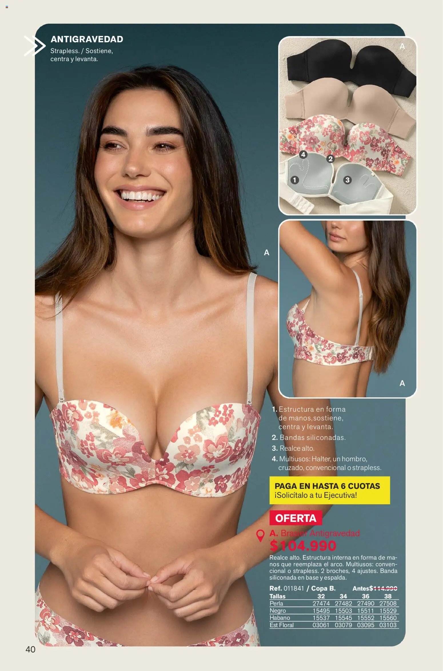 Leonisa revista - valida desde el 01.02.2026 | Página: 40 | Productos: Brasier