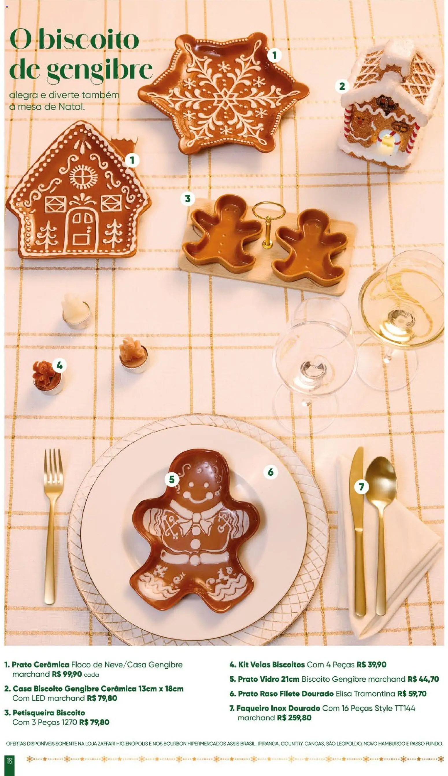 Zaffari Folheto - válido de 28.10.2025 | Página: 18 | Produtos: Gengibre, Biscoito, Mesa, Biscoitos