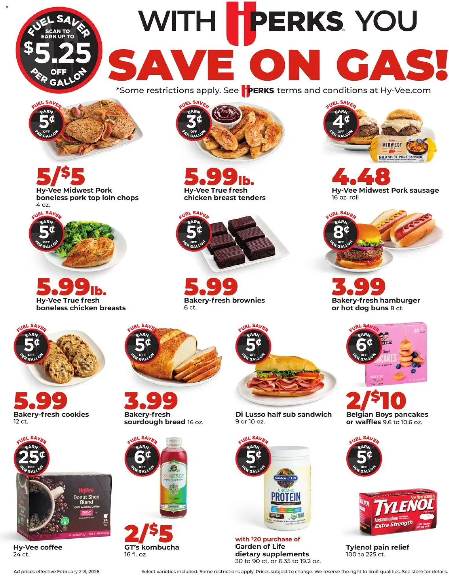 HyVee Weekly Ad - valid from 02.02.2026 | Page: 24 | Products: Bread, Chocolate, Pork, Cookies
