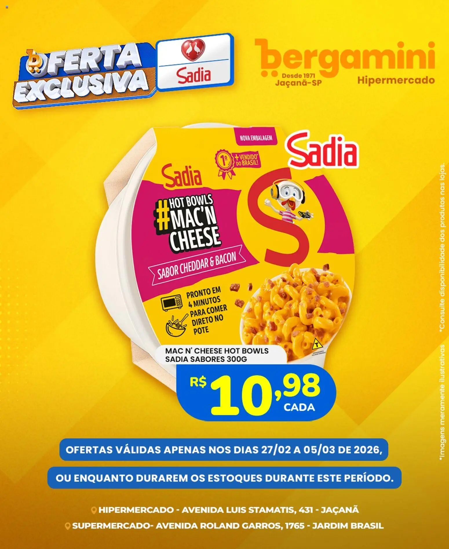 Supermercado Bergamini Folheto - válido de 27.02.2026 | Página: 6 | Produtos: Cheddar