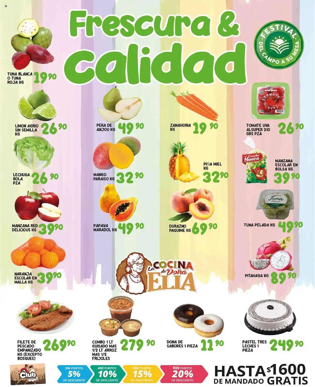 Nuevas ofertas de Alsuper válidas en toda la República Mexicana desde el 05.08.2025. ¡Encuentra las mejores ofertas en Alsuper - Folleto! | Página: 2 | Productos: Durazno, Manzana, Piña, Zanahoria