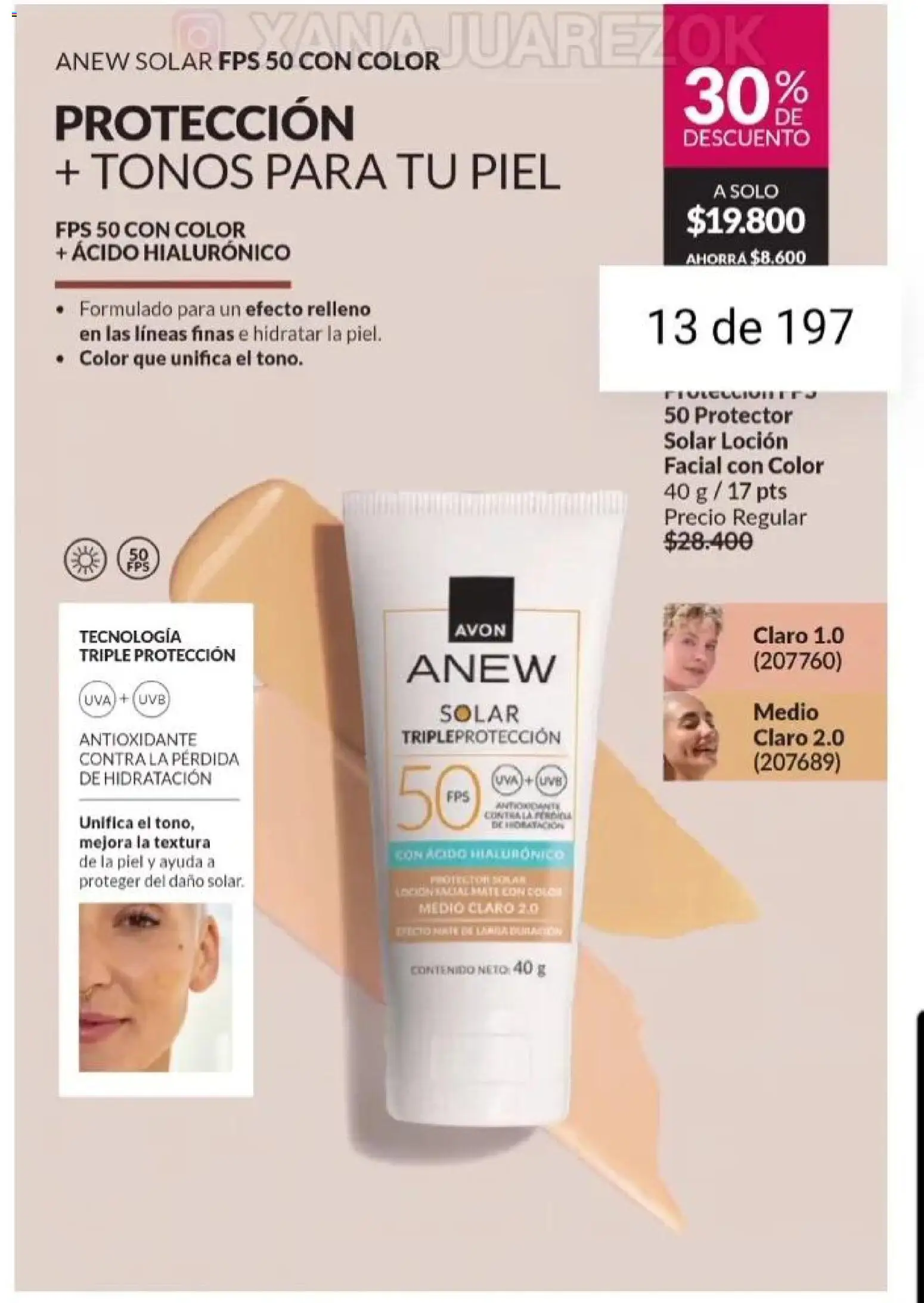 Catálogo AVON Campaña 15/2025 │ válido desde el 23.10.2025 | Página: 11 | Productos: Protector solar, Loción, Uva
