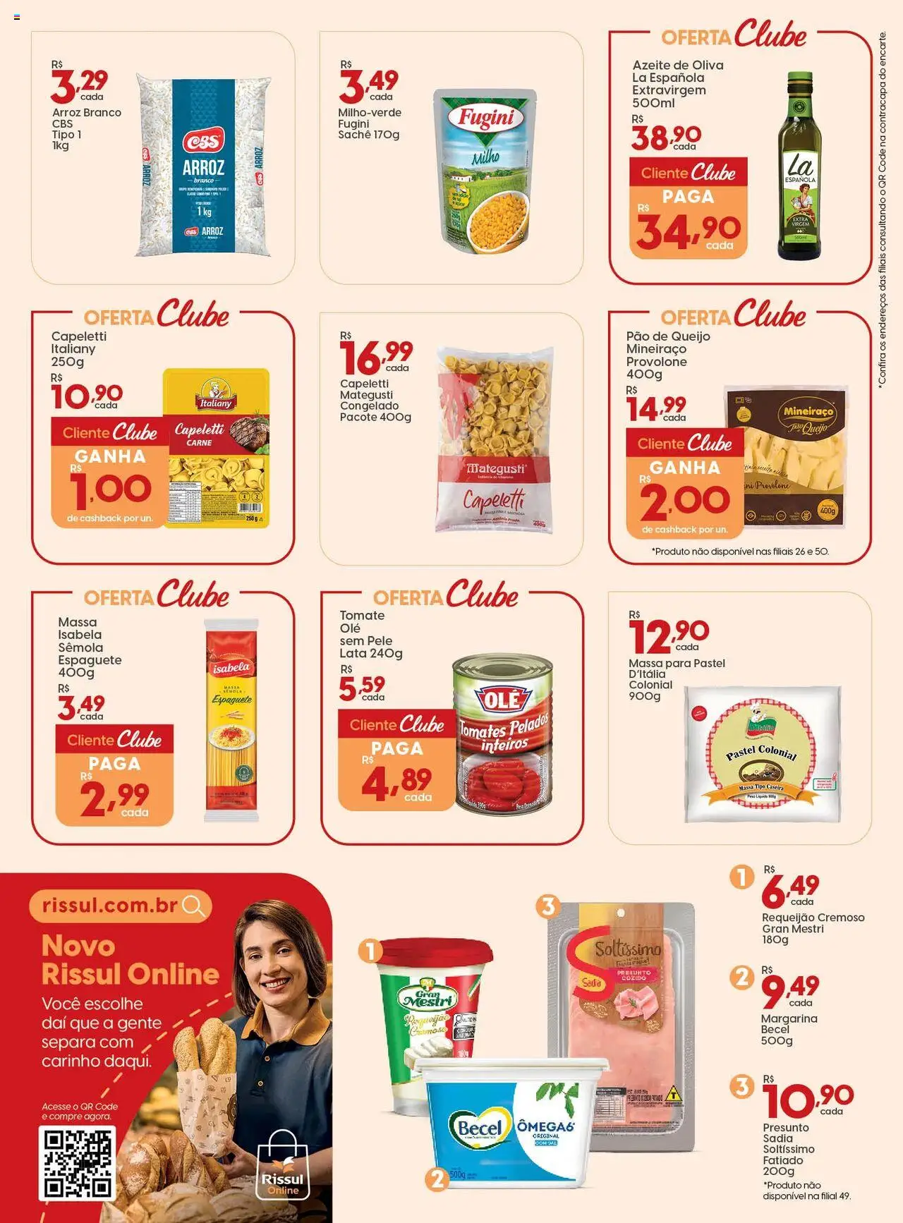 Rissul Folheto - válido de 21.08.2025 | Página: 5 | Produtos: Queijo, Pão, Provolone, Arroz