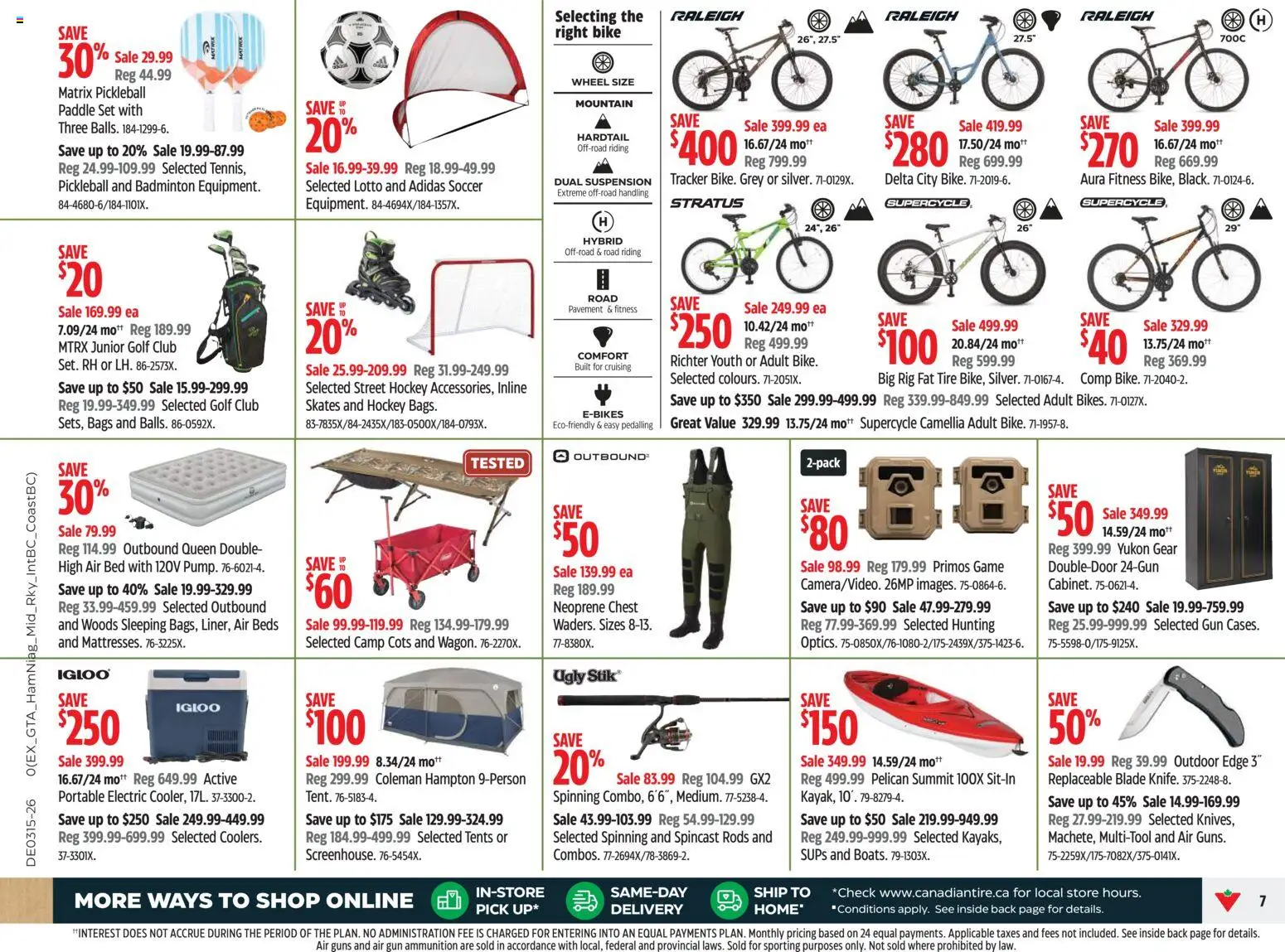 Canadian Tire flyer valid from 09.04.2026 | Page: 7 | Products: Game, Bed