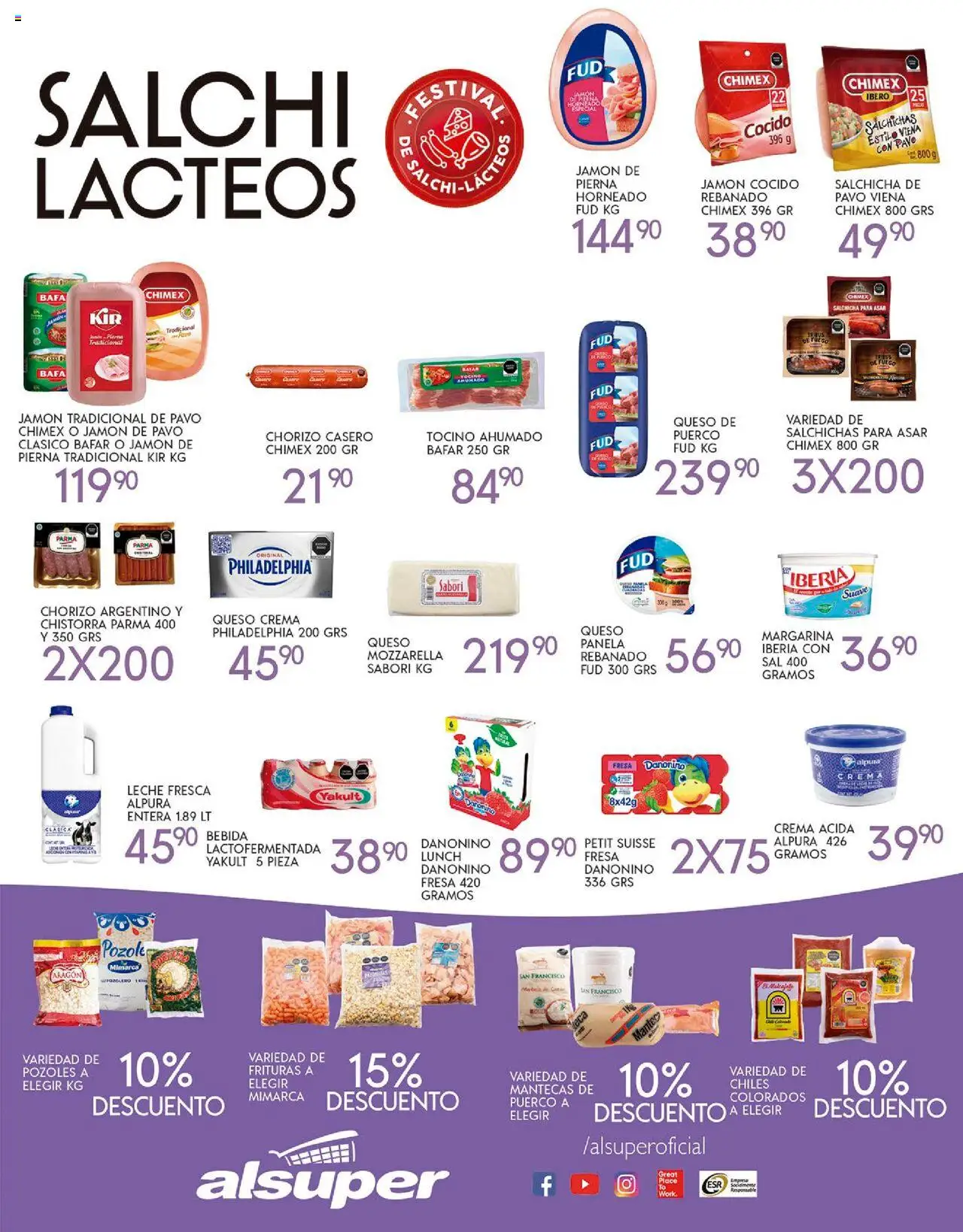 Nuevas ofertas de Alsuper válidas en toda la República Mexicana desde el 16.09.2025. ¡Encuentra las mejores ofertas en Alsuper - Folleto Saltillo! | Página: 3 | Productos: Fresa, Jamón cocido, Crema, Margarina