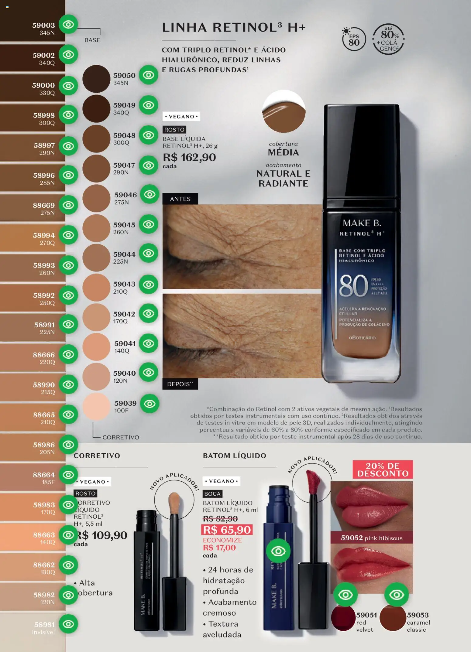 O Boticário Folheto - válido de 02.03.2026 | Página: 105 | Produtos: Corretivo, Batom, Cola, Base