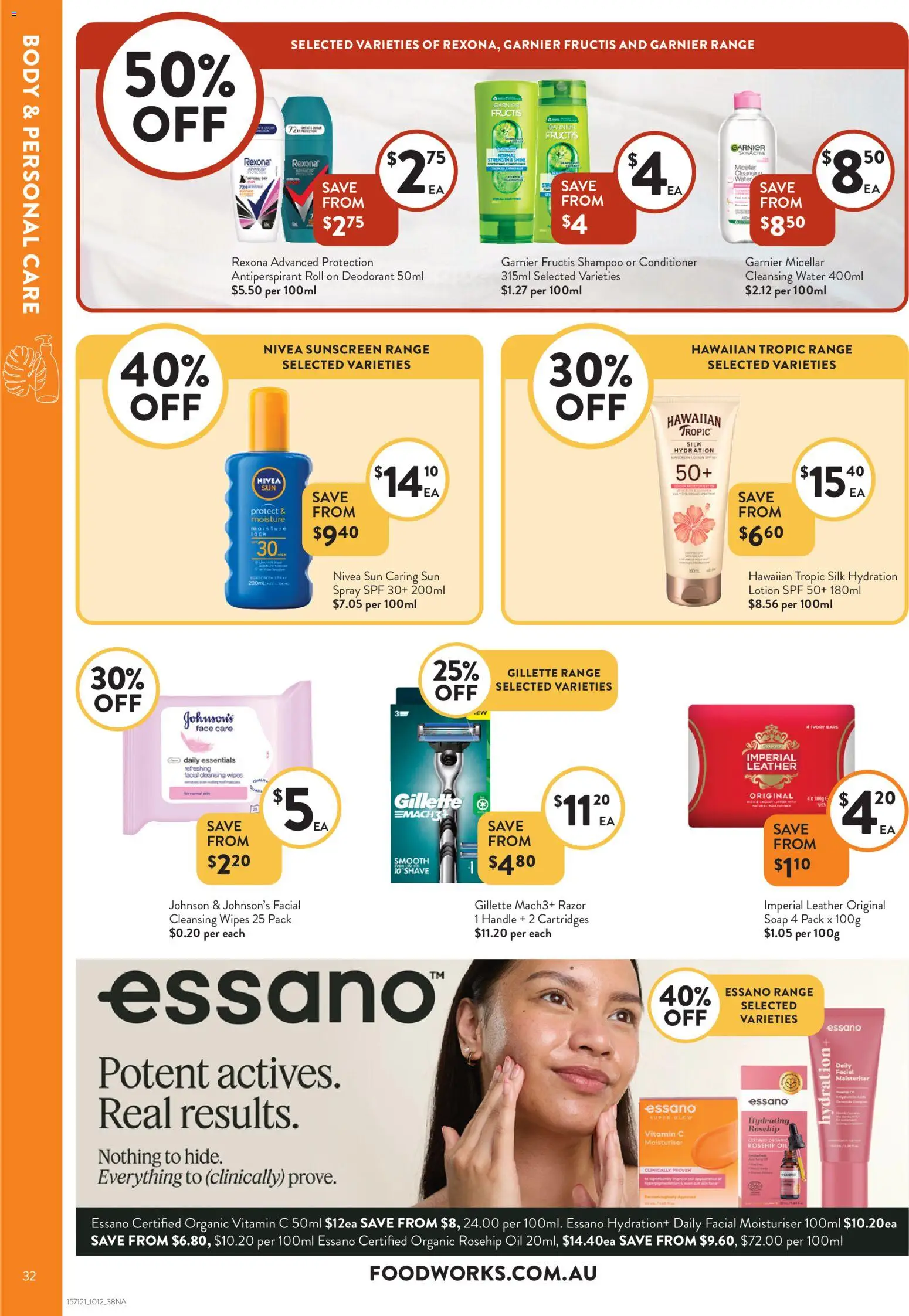 Foodworks catalogue - valid from 10.12.2025 | Page: 32 | Products: Conditioner, Soap, Water, Rosehip oil