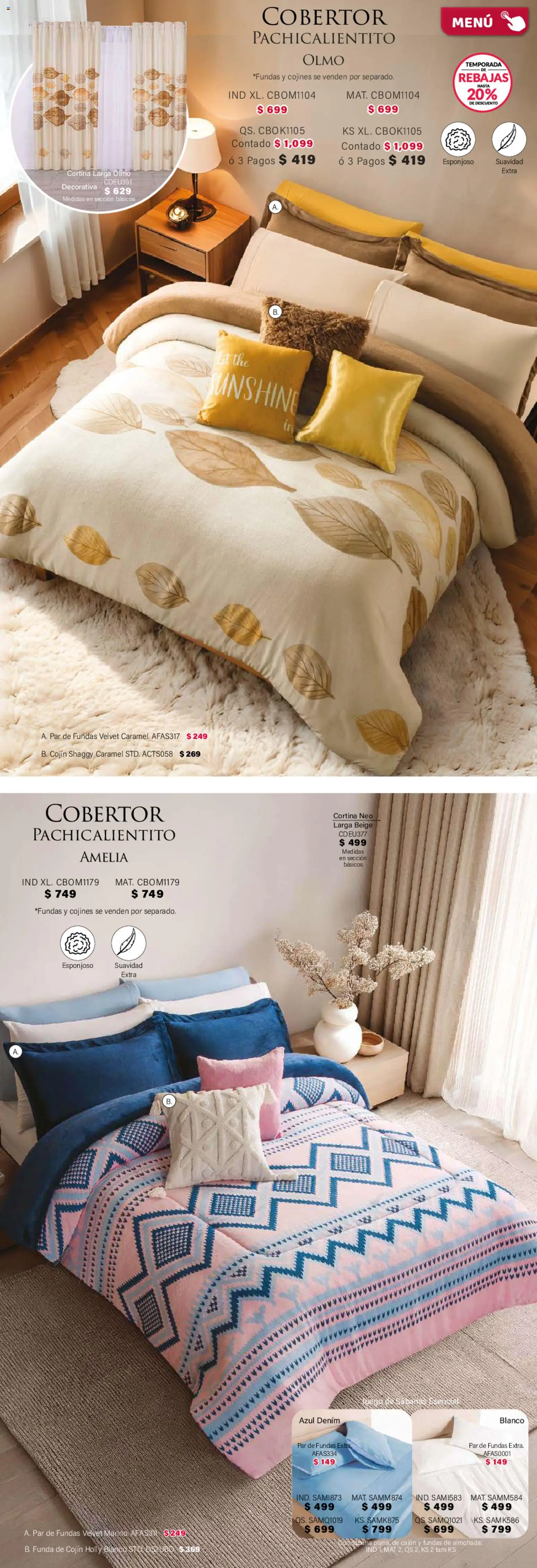 Nuevas ofertas de Colchas Concord válidas en toda la República Mexicana desde el 01.02.2026. ¡Encuentra las mejores ofertas en Colchas Concord catálogo! | Página: 177 | Productos: Cobertor, Funda, Almohada