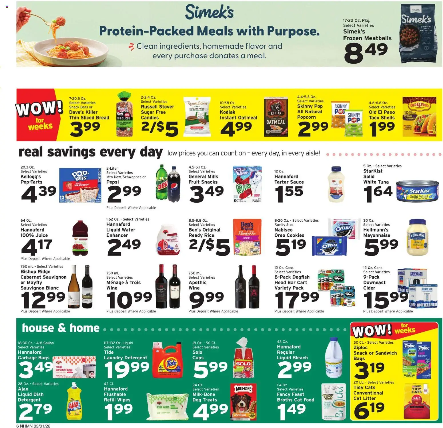 Hannaford Weekly Ad - valid from 01.03.2026 | Page: 6 | Products: Cider, Ridge, Juice, Candies