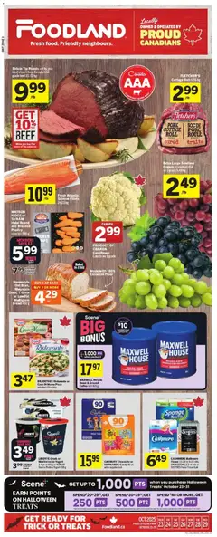Preview of Foodland weekly flyer / circulaire from shop Foodland valid from 23.10.2025