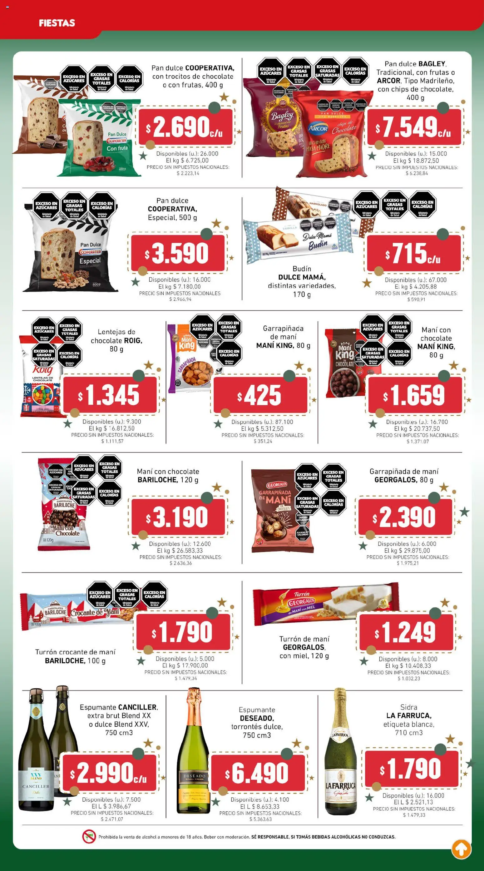 Cooperativa Obrera - Ahorrón │ válido desde el 18.12.2025 | Página: 2 | Productos: Lentejas, Pan, Chocolate, Turrón