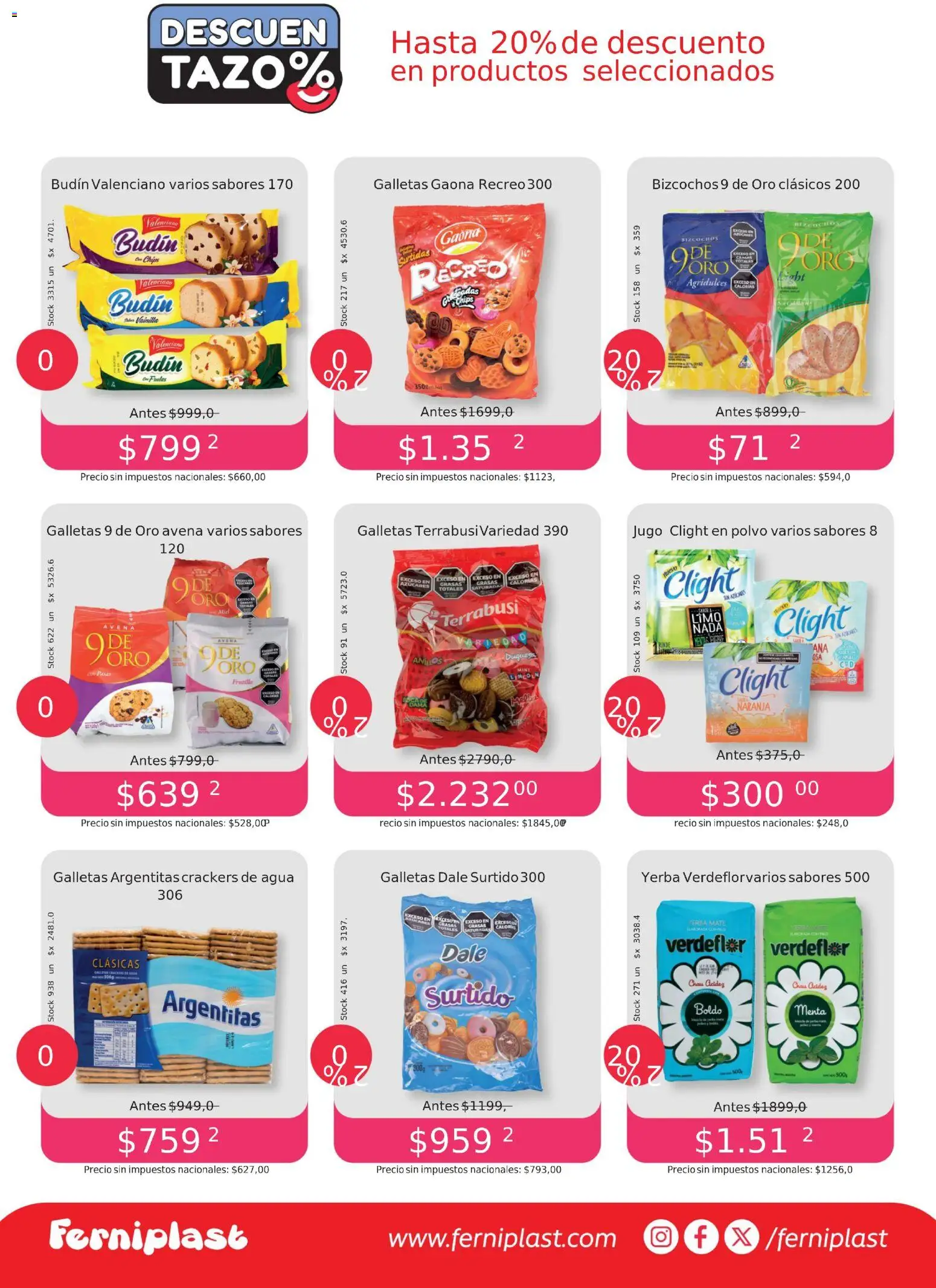 Ferniplast catálogo │ válido desde el 06.11.2025 | Página: 6 | Productos: Mate, Frutilla, Yerba, Galletas