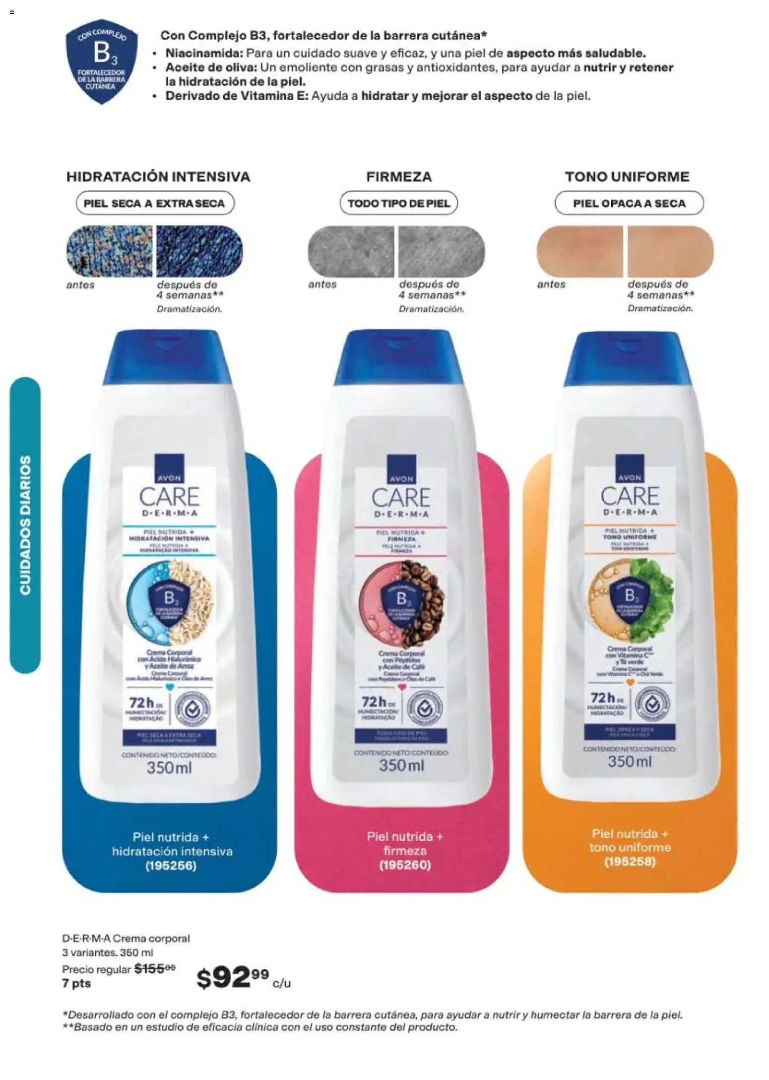 Nuevas ofertas de AVON válidas en toda la República Mexicana desde el 24.04.2026. ¡Encuentra las mejores ofertas en AVON campaña 7 2026! | Página: 150 | Productos: Aceite de oliva, Aceite, Arroz, Body