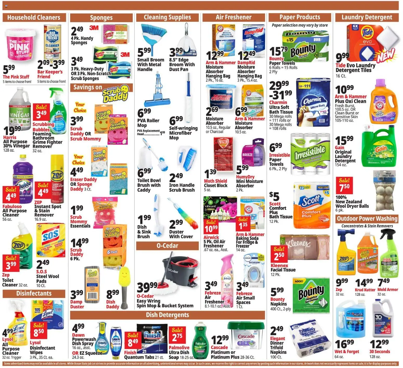 Ocean State Job Lot Weekly Ad - valid from 23.04.2026 | Page: 18 | Products: Bath, Brush, Stain remover, Dryer