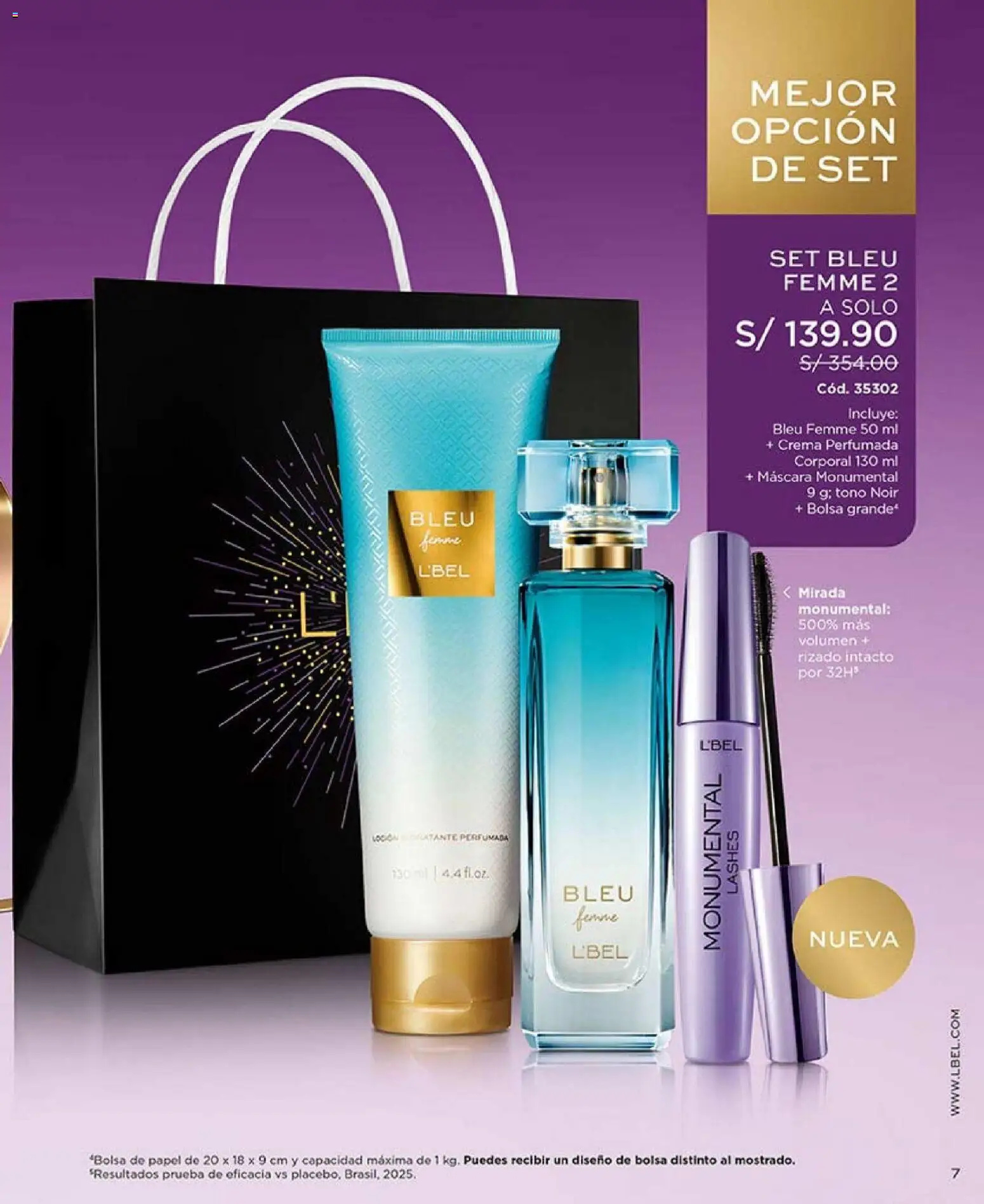 Catálogo L'Bel válido desde 17.01.2026 | Página: 7 | Productos: Máscara, Crema, Bolsa