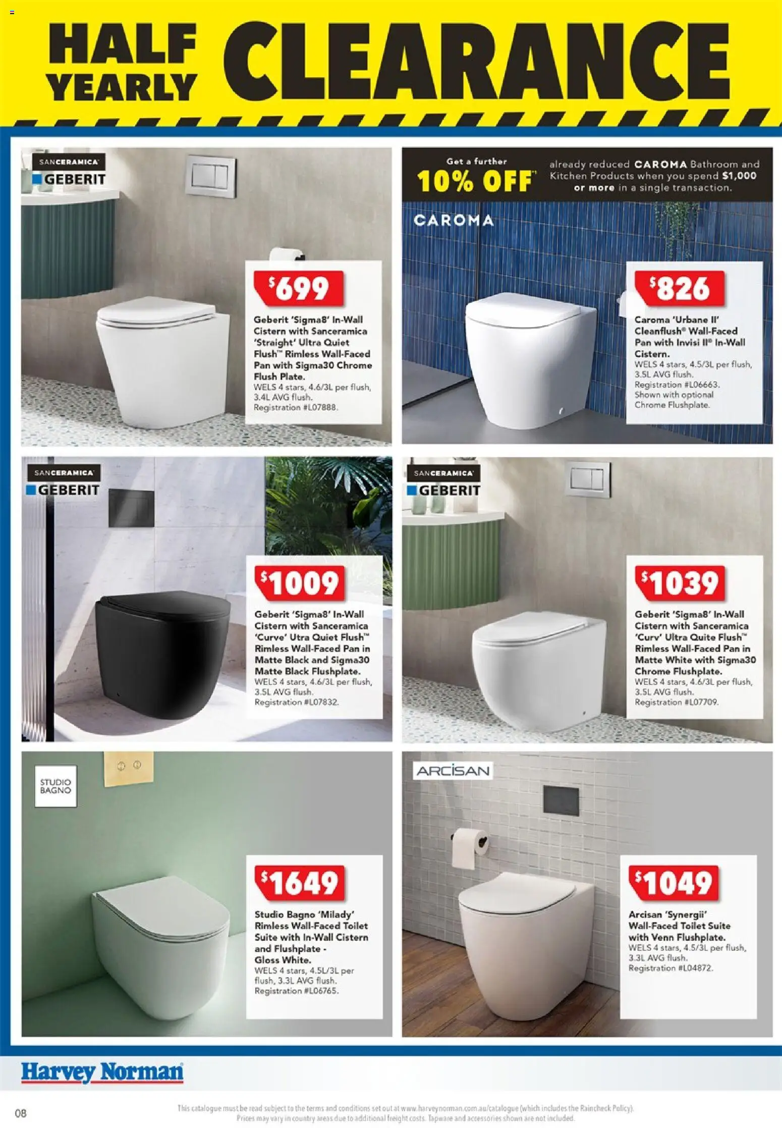 Harvey Norman catalogue - valid from 25.12.2025 | Page: 8 | Products: Toilet, Suite, Accessories, Bathroom