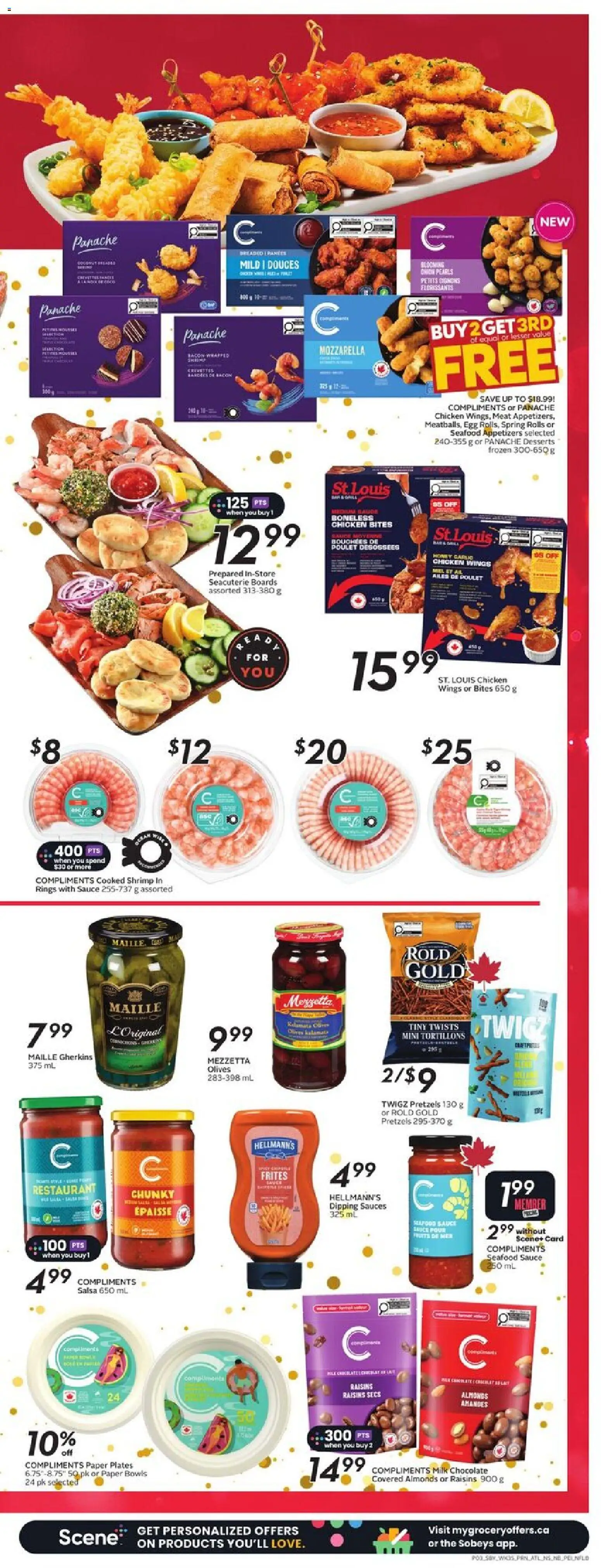 Sobeys flyer valid from 25.12.2025 | Page: 6 | Products: Chicken wings, Milk, Juice, Chicken
