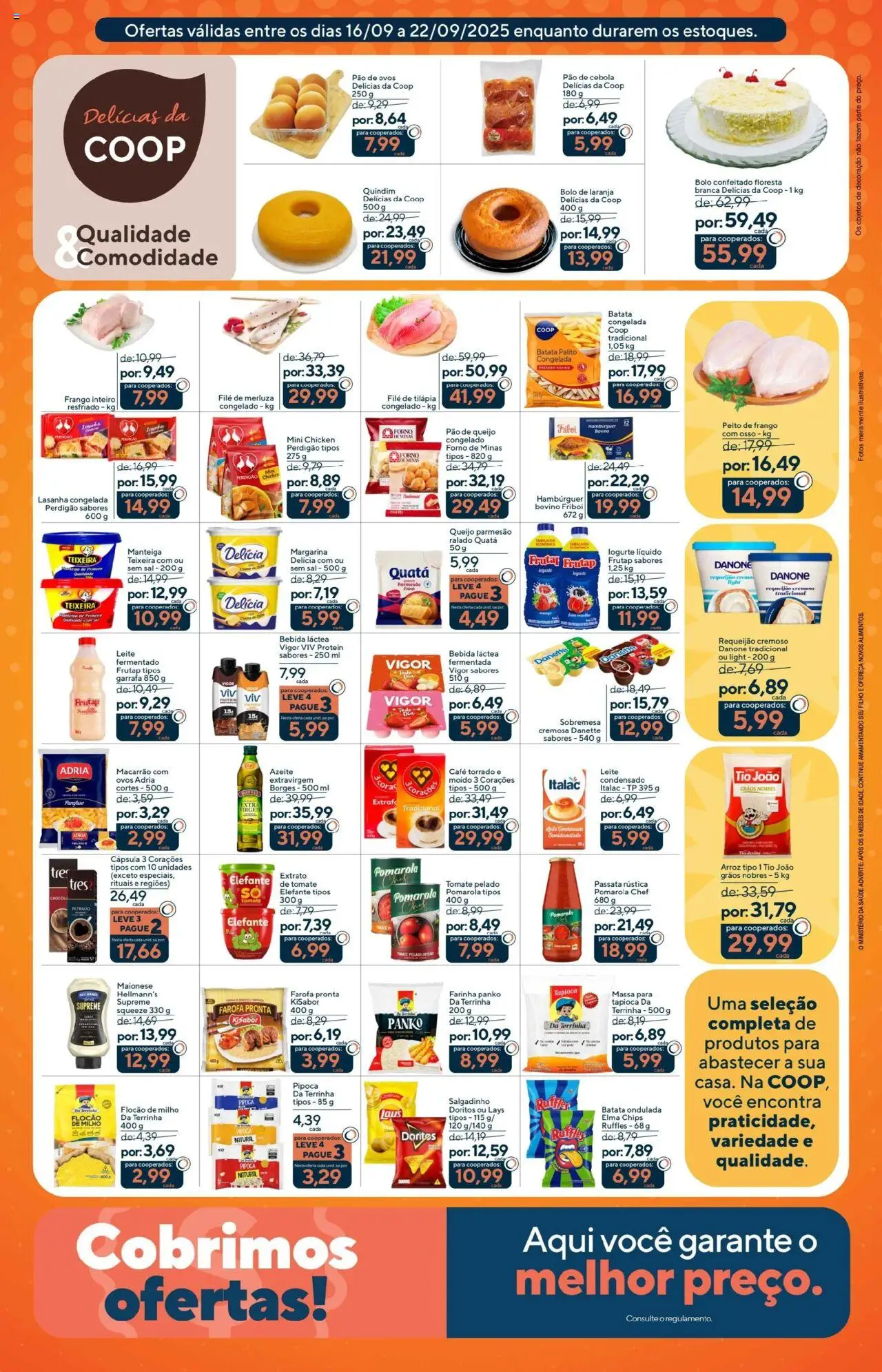 Coop Folheto - válido de 16.09.2025 | Página: 2 | Produtos: Manteiga, Pão, Bebida, Requeijão