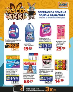 Akki Atacadista ofertas Páscoa  - Pré-Visualização do folheto da loja Akki Atacadista, válido de 30.03.2026