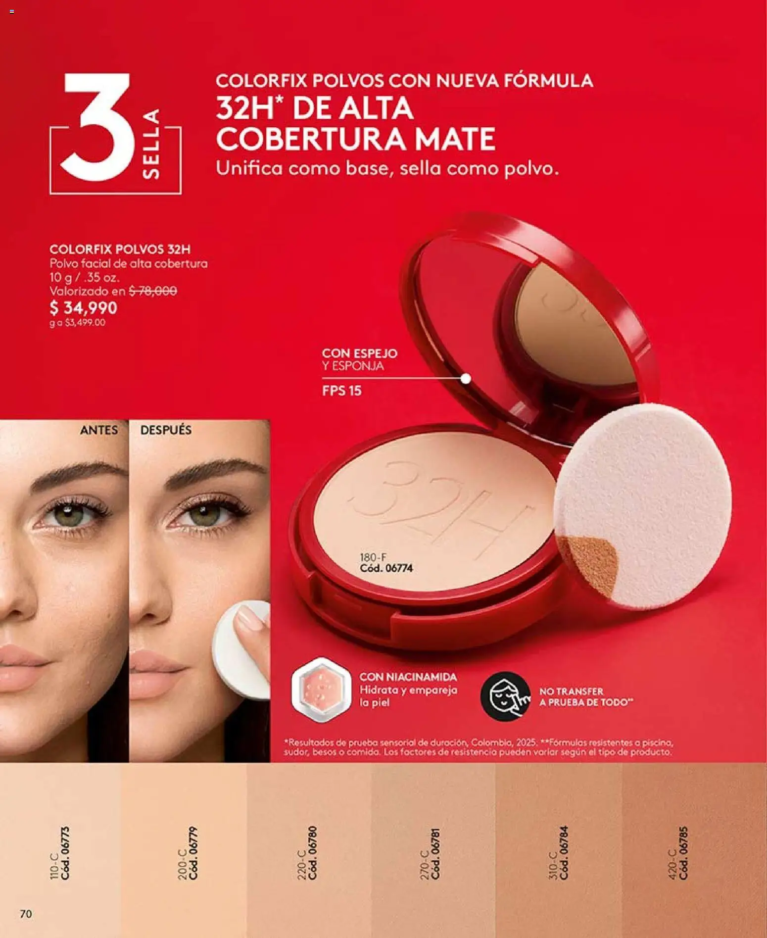 Ésika revista - valida desde el 24.04.2026 | Página: 70 | Productos: Esponja, Espejo, Polvo