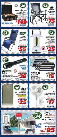Big 5 Sporting Goods Weekly Ad - valid from 12.09.2025 | Page: 4 | Products: Chair, Battery, Griddle, Fan