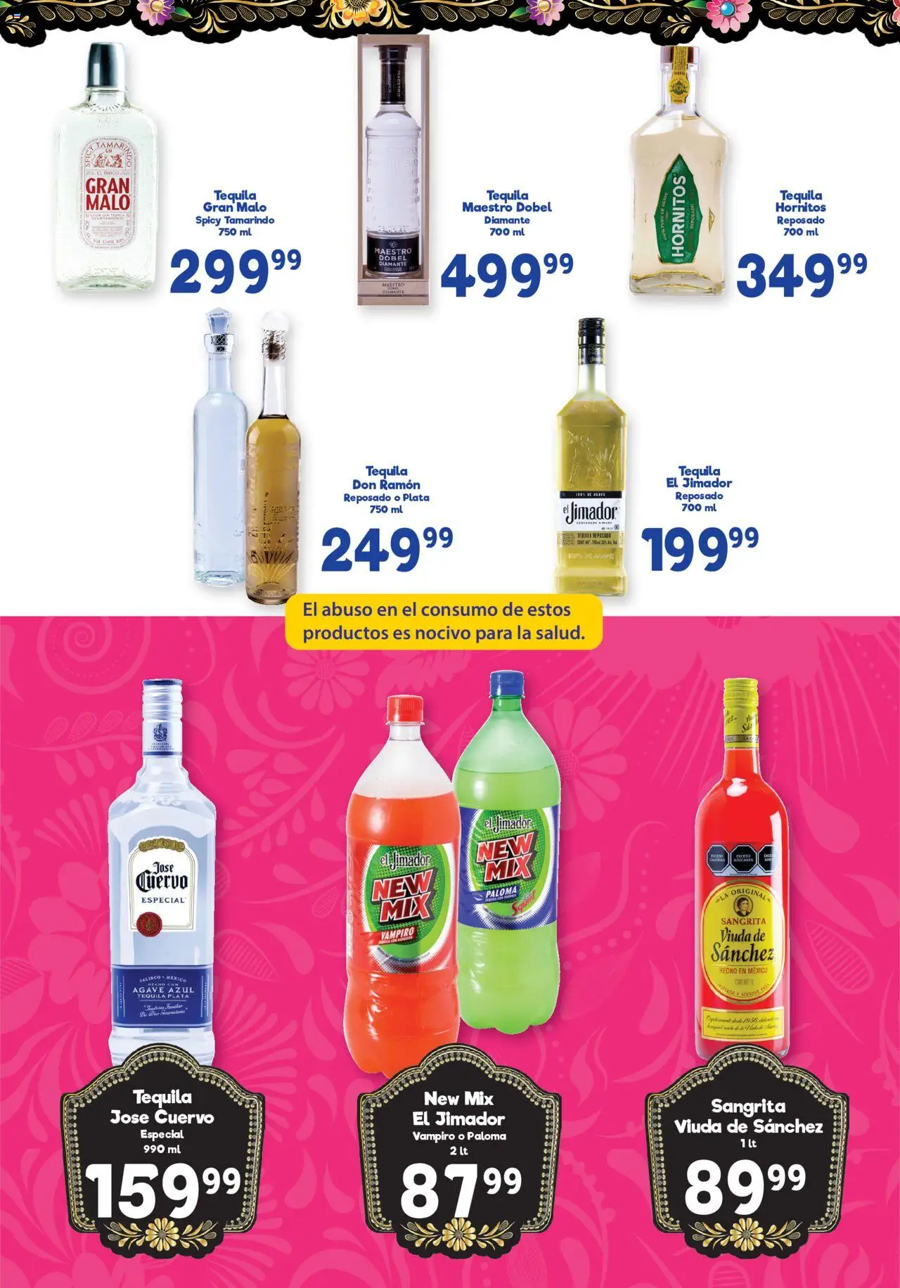 Nuevas ofertas de S-Mart válidas en toda la República Mexicana desde el 09.09.2025. ¡Encuentra las mejores ofertas en S-Mart - Folleto de Feria - Monterrey! | Página: 5 | Productos: Tequila