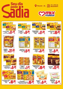 Mateus - Ofertas Festival da Sadia - Pré-Visualização do folheto da loja Mateus, válido de 13.11.2025