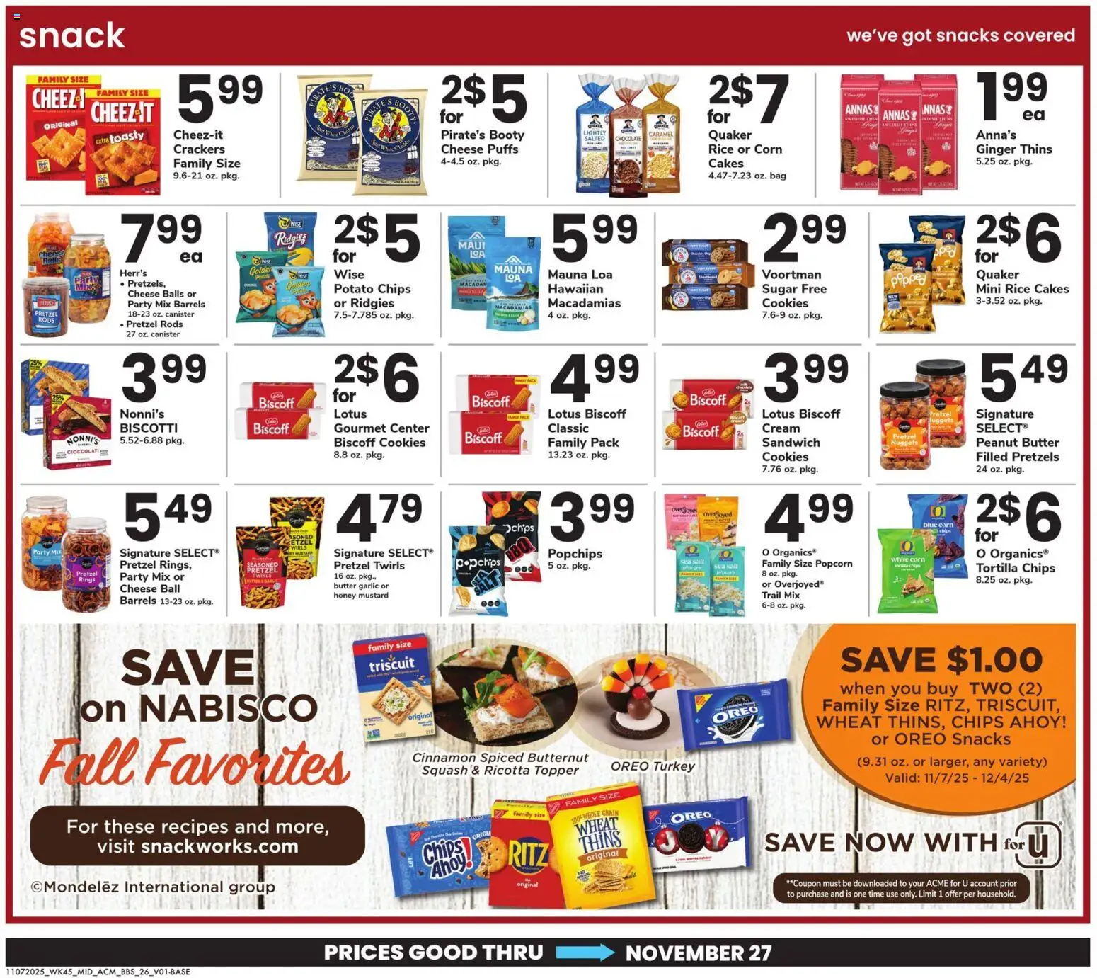 Acme Big Book of Savings - valid from 07.11.2025 | Page: 26 | Products: Cheese, Chocolate, Salt, Bag