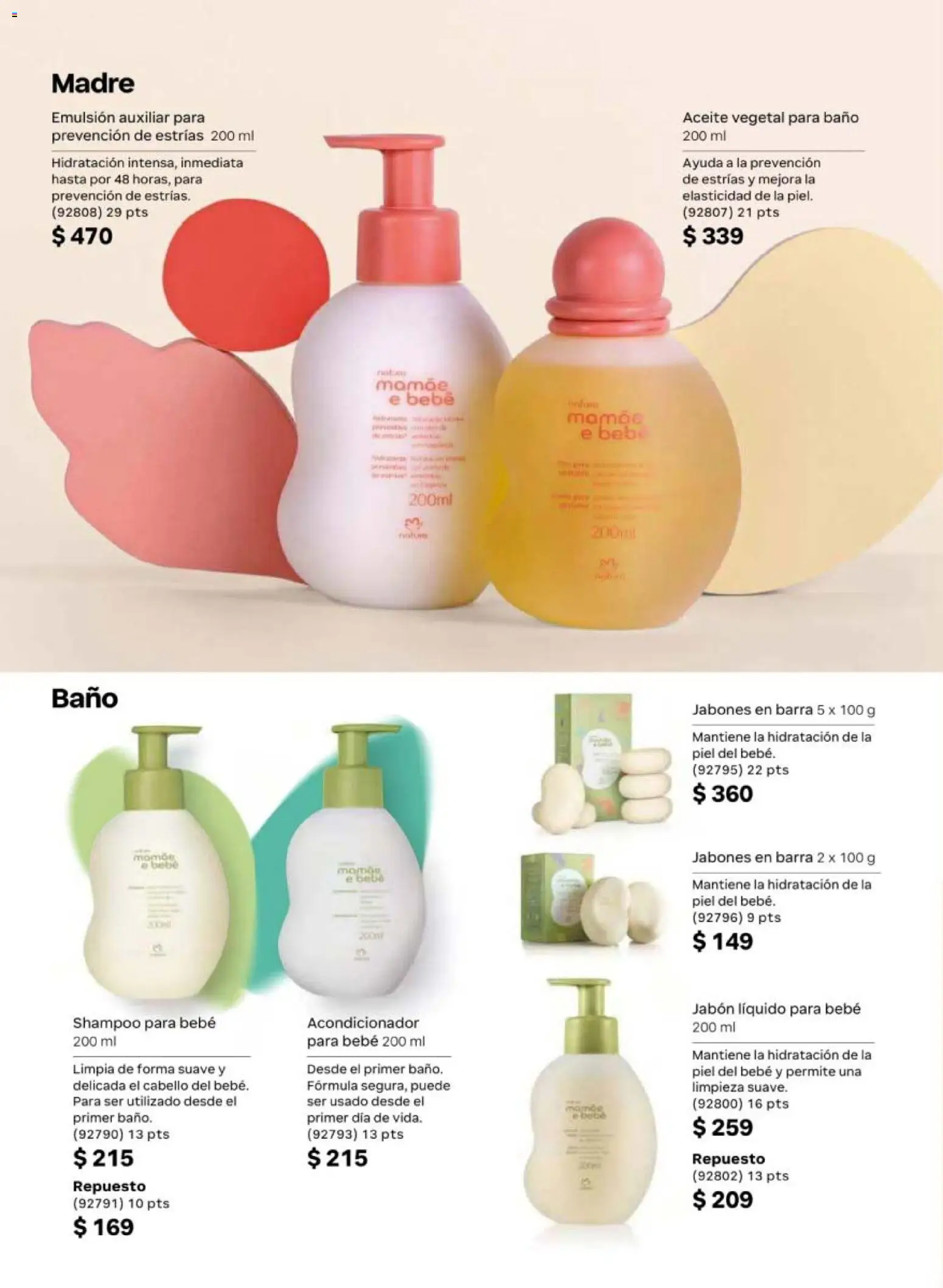 Nuevas ofertas de Natura válidas en toda la República Mexicana desde el 13.03.2026. ¡Encuentra las mejores ofertas en Natura campaña 5 2026! | Página: 156 | Productos: Jabón líquido, Emulsión, Barra, Jabón