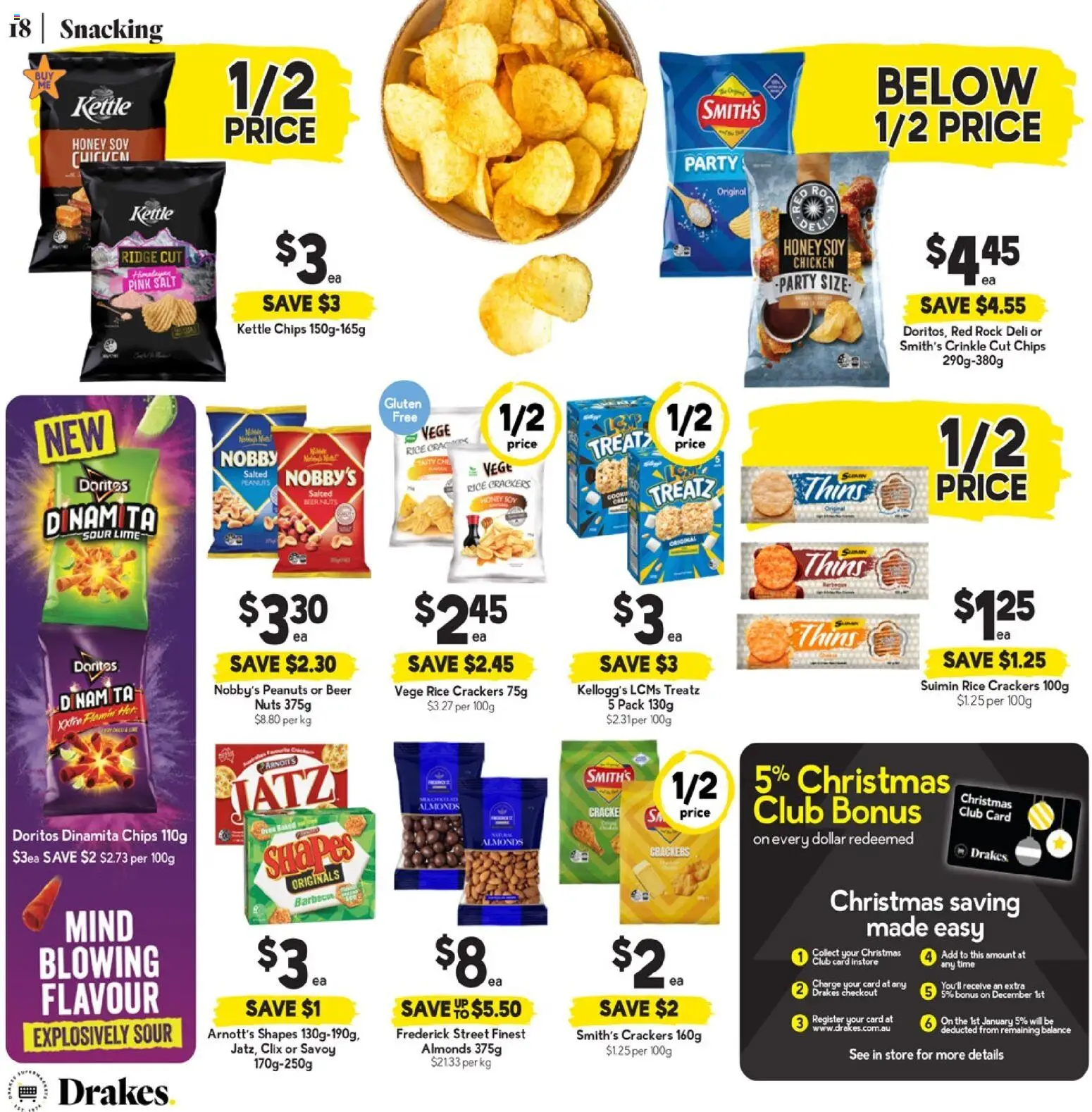 Drakes catalogue - valid from 21.01.2026 | Page: 19 | Products: Almonds, Peanuts, Salt, Kettle