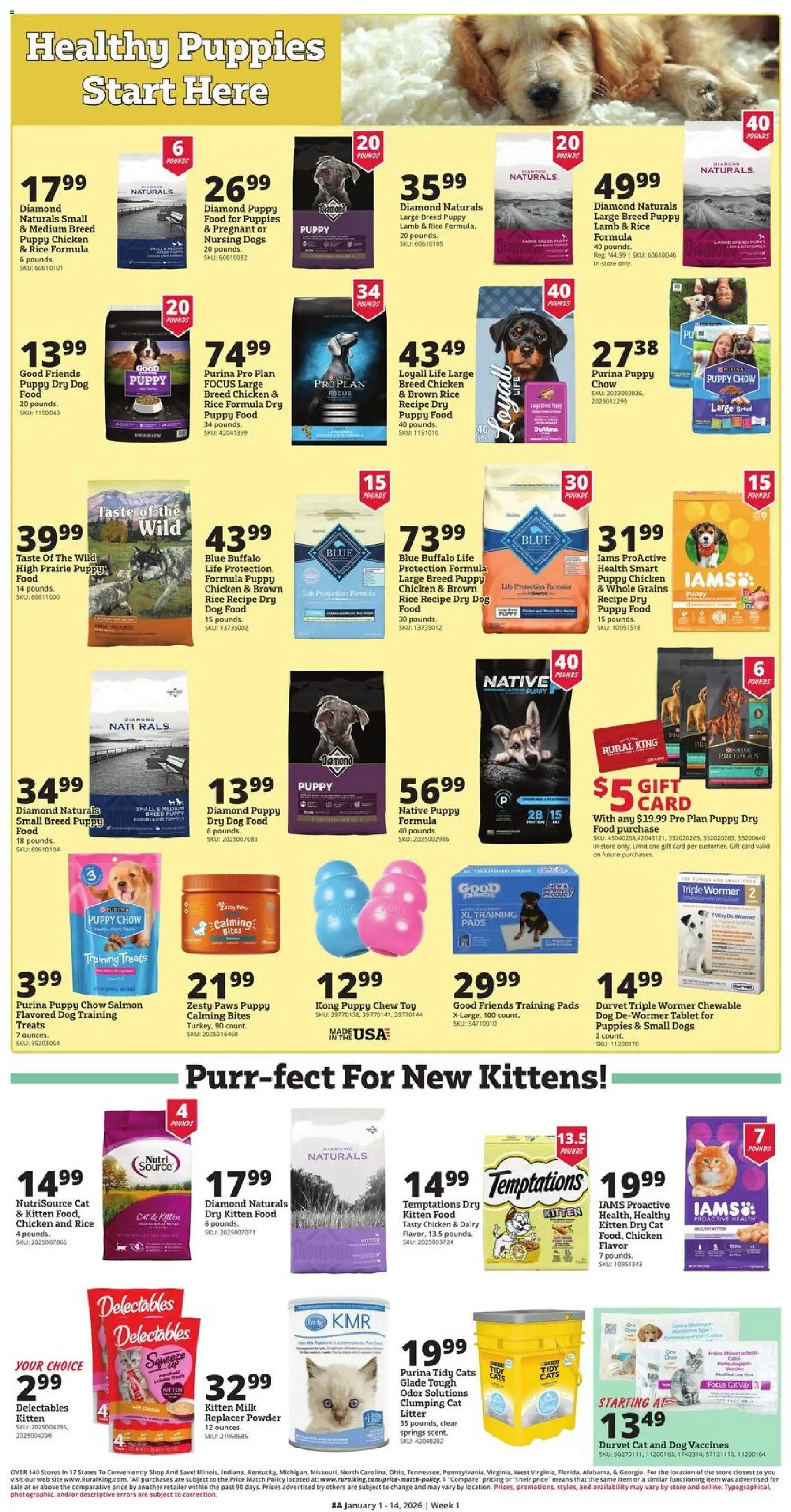 Rural King Weekly Ad - valid from 01.01.2026 | Page: 8 | Products: Powder, Rice, Pads, Tablet