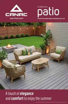 Preview of Canac flyer - Collection patio from shop Canac valid from 26.03.2026