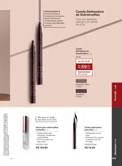 Natura - Ciclo 18/2025 - Pré-Visualização do folheto da loja Natura, válido de 30.10.2025 | Página: 103 | Produtos: Maquiagem, Pincel, Caneta, Sérum