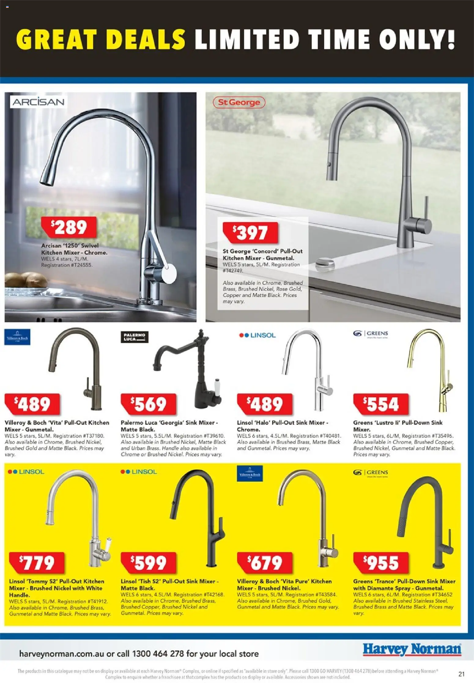 Harvey Norman catalogue - valid from 25.12.2025 | Page: 21 | Products: Sink, Greens, Accessories, Mixer