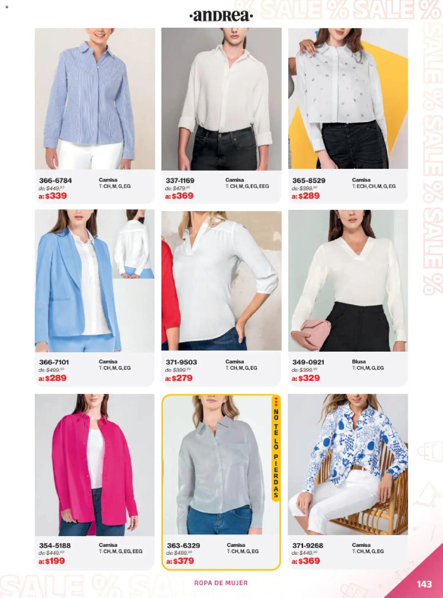 Nuevas ofertas de Andrea válidas en toda la República Mexicana desde el 21.12.2025. ¡Encuentra las mejores ofertas en Andrea catálogo Outlet! | Página: 143 | Productos: Blusa, Sal, Camisa, Ropa
