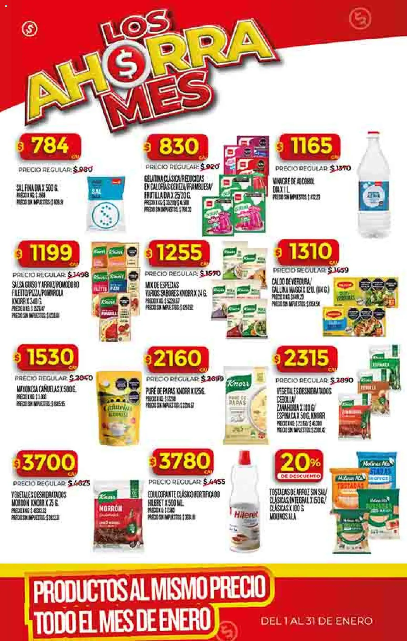 Supermercado DIA Ofertas │ válido desde el 14.01.2026 | Página: 29 | Productos: Vinagre, Mayonesa, Gelatina, Edulcorante