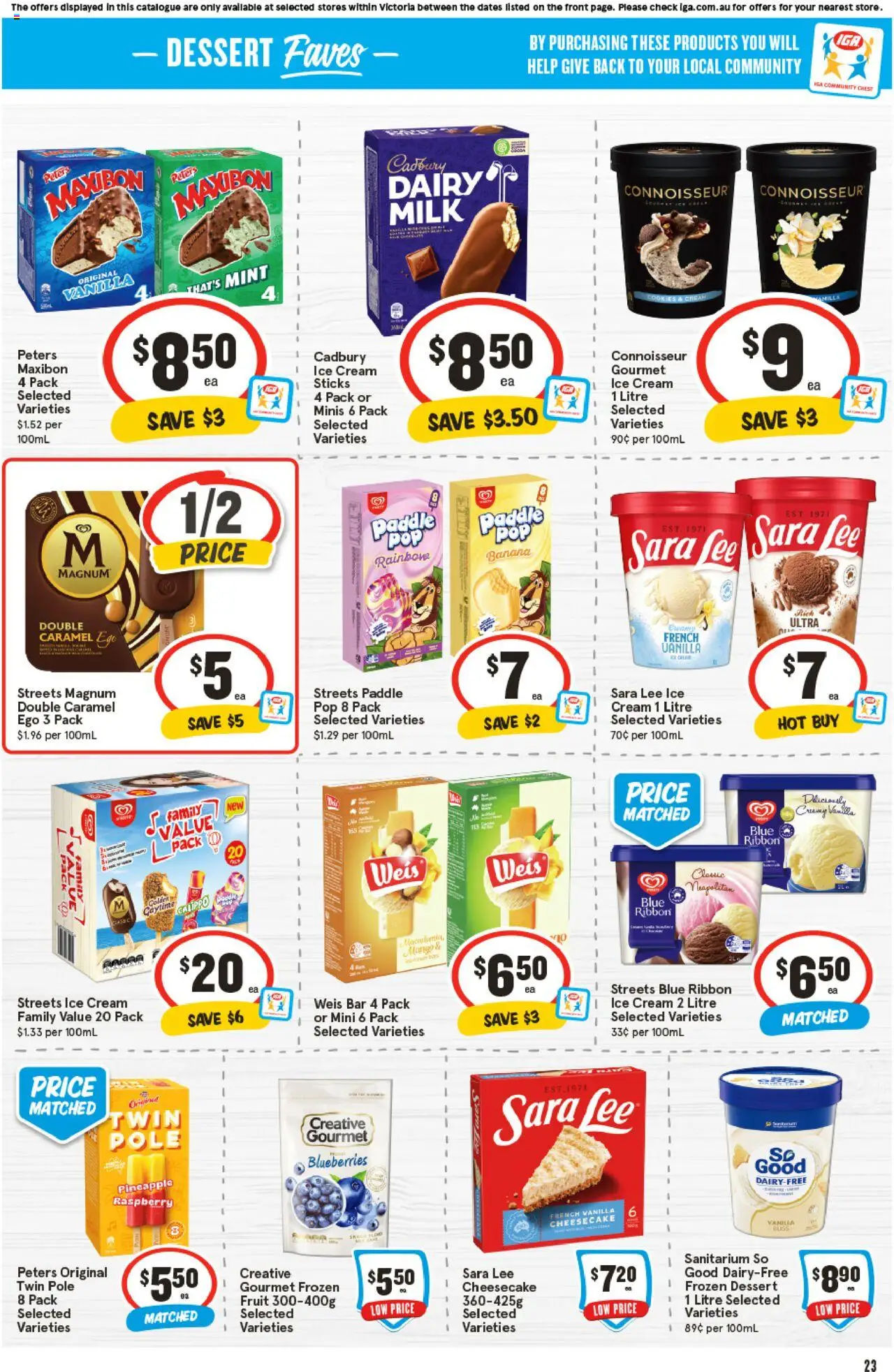 IGA catalogue - valid from 20.08.2025 | Page: 19 | Products: Bacon, Cream, Wood, Fridge