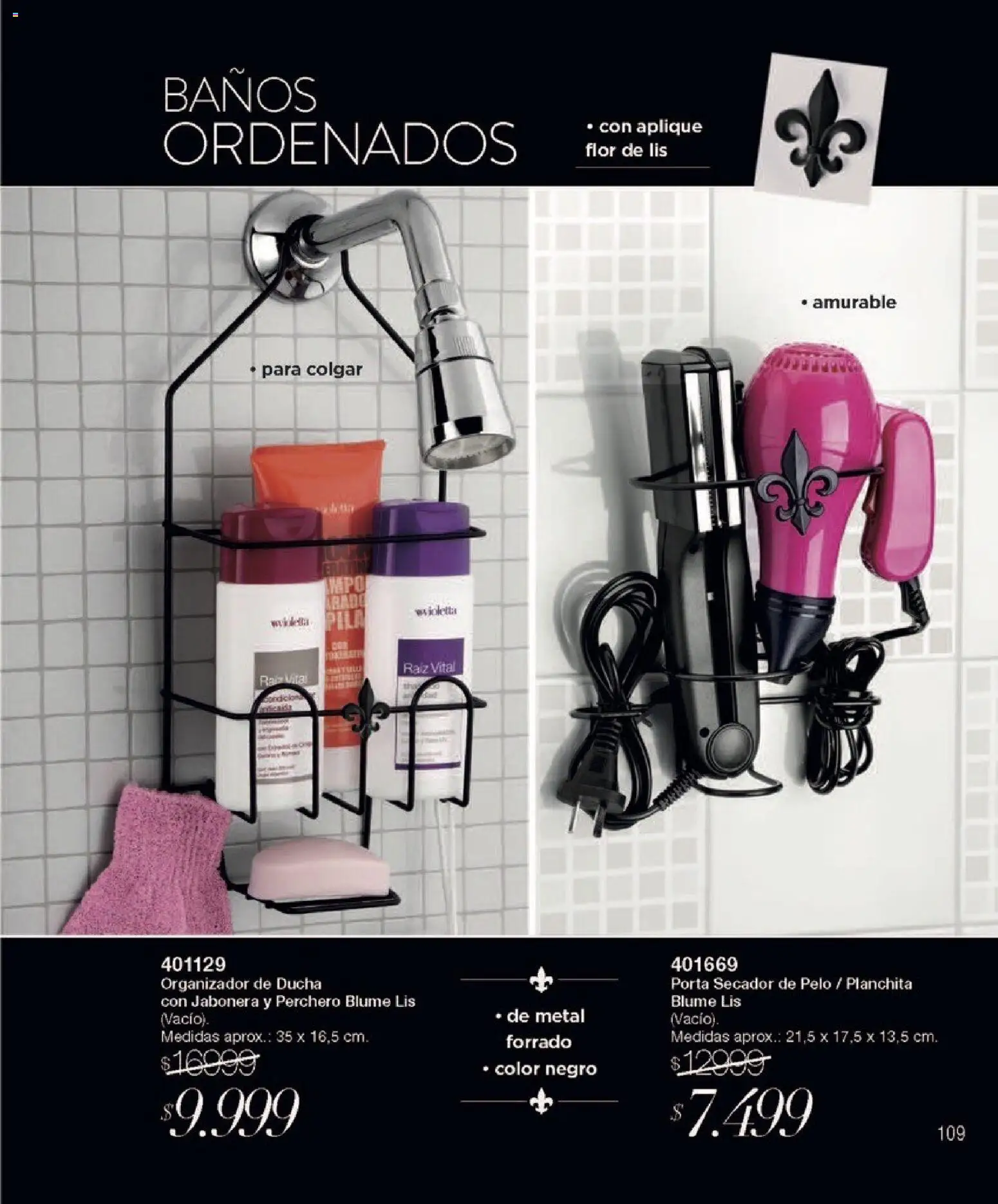 Violetta - Violetta Cosméticos │ válido desde el 18.03.2026 | Página: 109 | Productos: Organizador, Jabonera, Ducha, Perchero