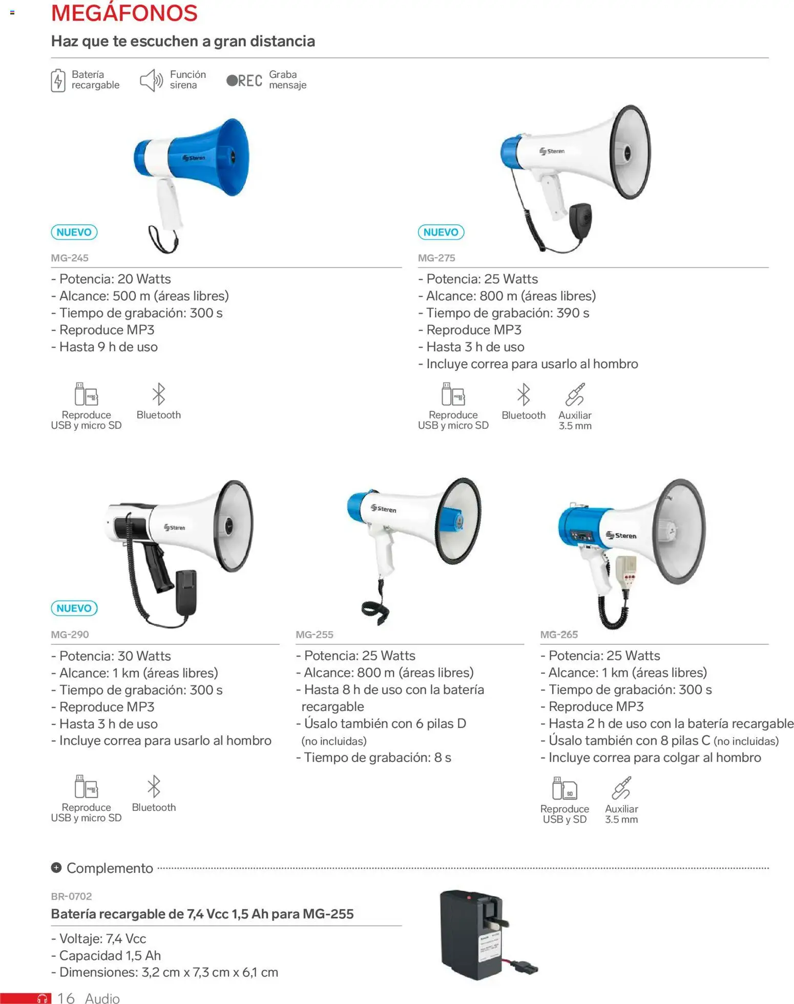 Nuevas ofertas de Steren válidas en toda la República Mexicana desde el 01.01.2026. ¡Encuentra las mejores ofertas en Steren catálogo! | Página: 28 | Productos: Usb, Mp3, Batería, Pilas