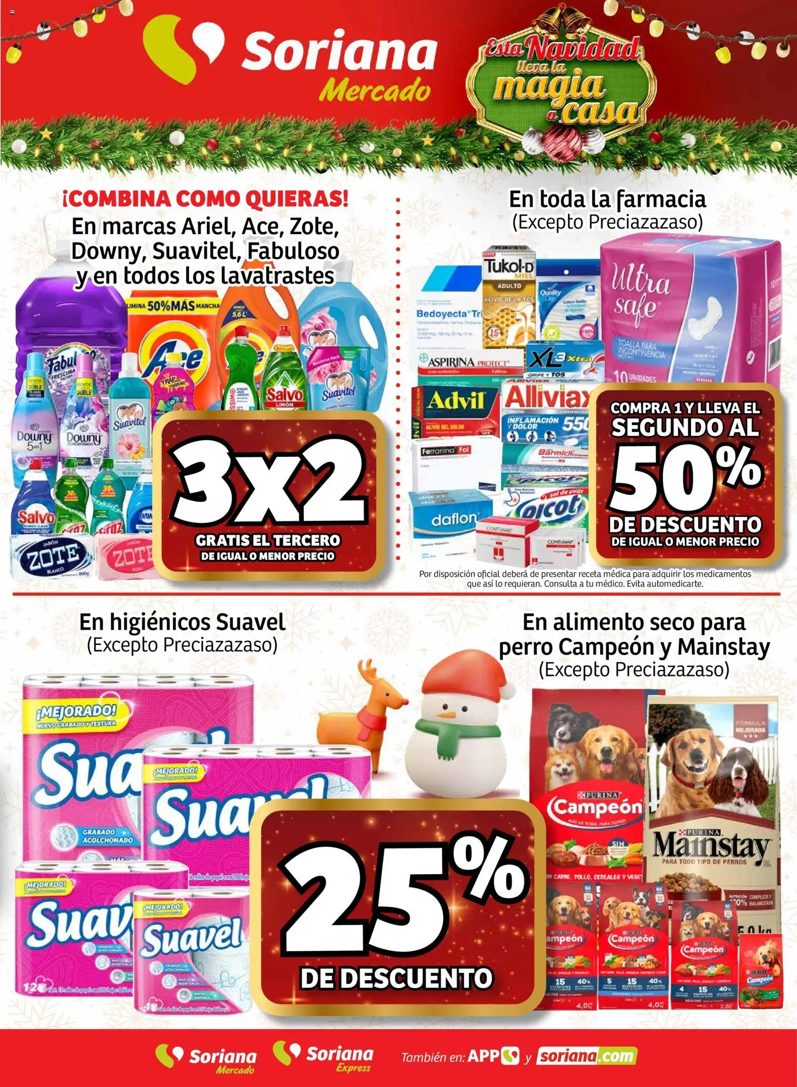 Nuevas ofertas de Soriana válidas en toda la República Mexicana desde el 11.12.2025. ¡Encuentra las mejores ofertas en Soriana - Fin de Semana Mercado: Ver, Tab, Chis, Camp, Yuc y Q. Roo! | Página: 5 | Productos: Sal, Limón, Cereales, Toalla