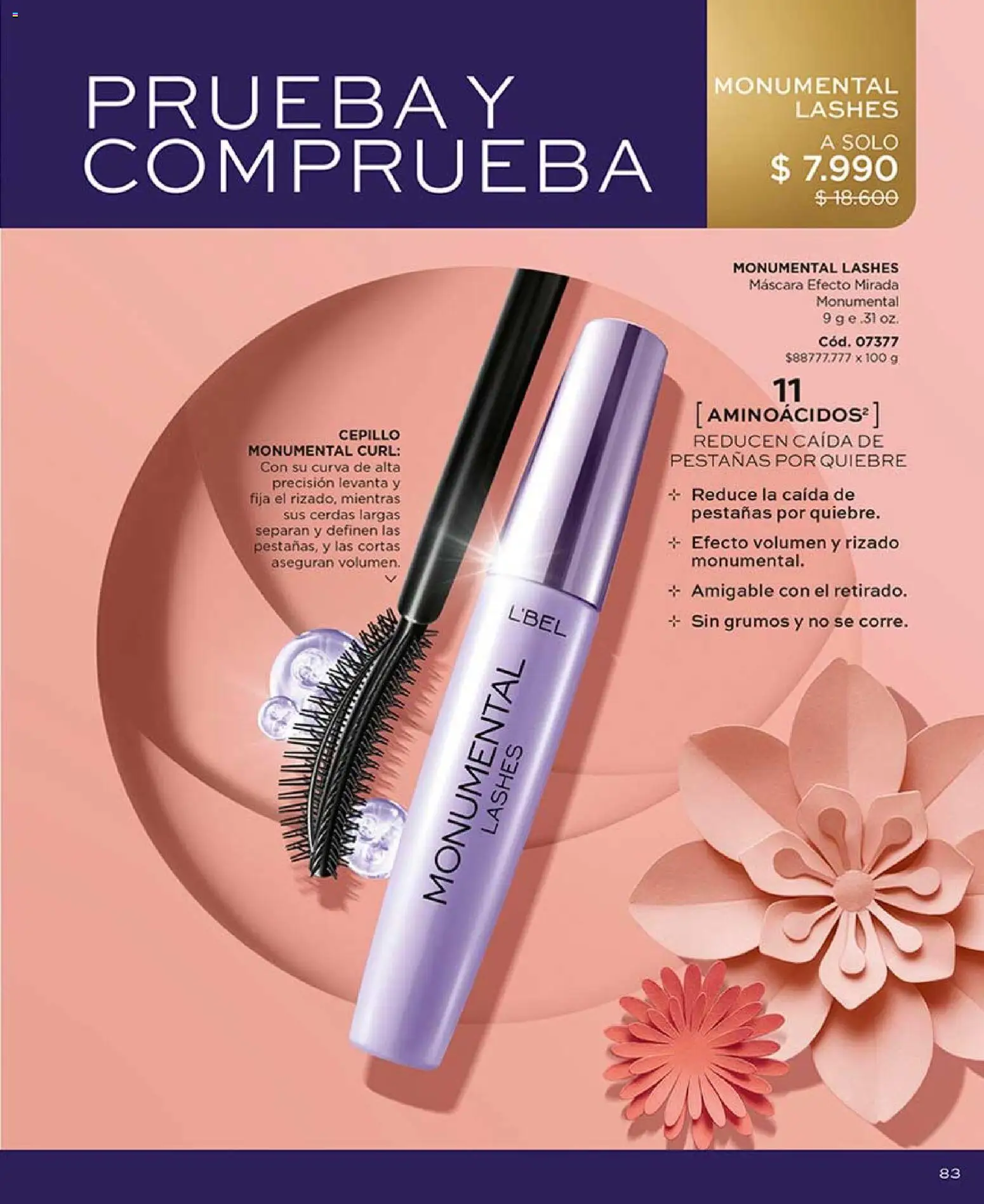 Catálogo L'Bel Campaña 7 │ válido desde el 18.04.2026 | Página: 83 | Productos: Cepillo, Máscara