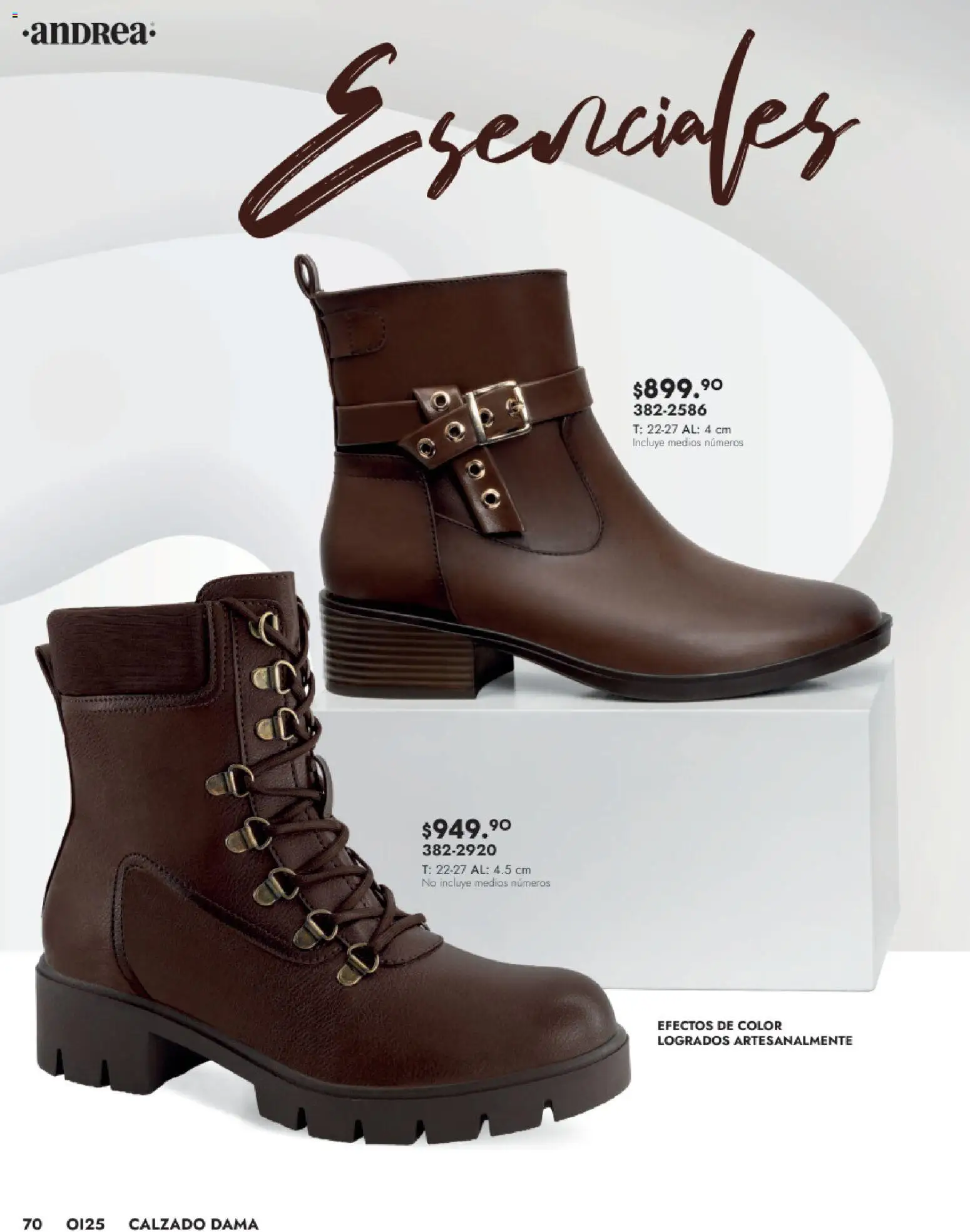 Nuevas ofertas de Andrea válidas en toda la República Mexicana desde el 24.08.2025. ¡Encuentra las mejores ofertas en Andrea - Catálogo Calzado Dama! | Página: 70