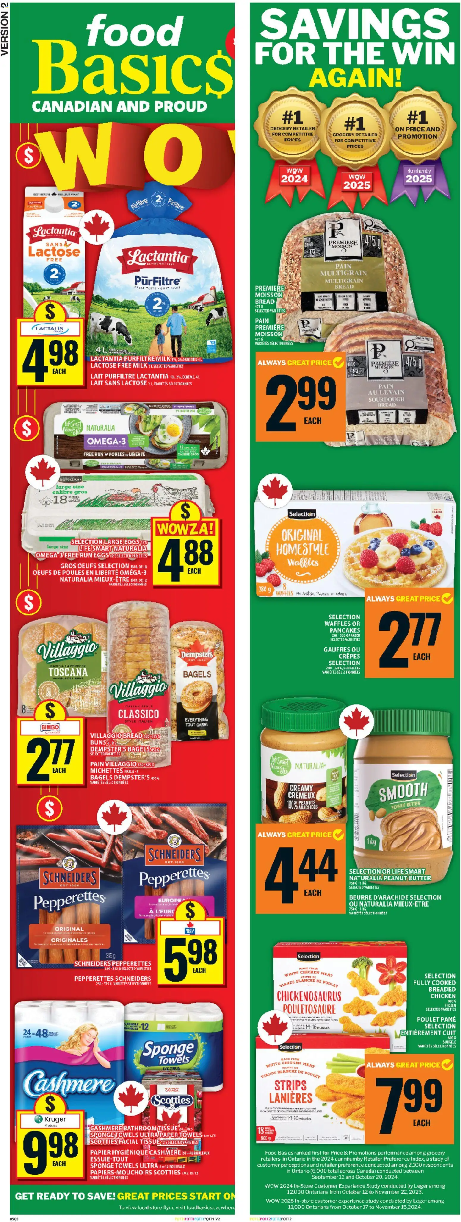 Food Basics flyer valid from 29.01.2026 | Page: 2 | Products: Sponge, Eggs, Bread, Chicken