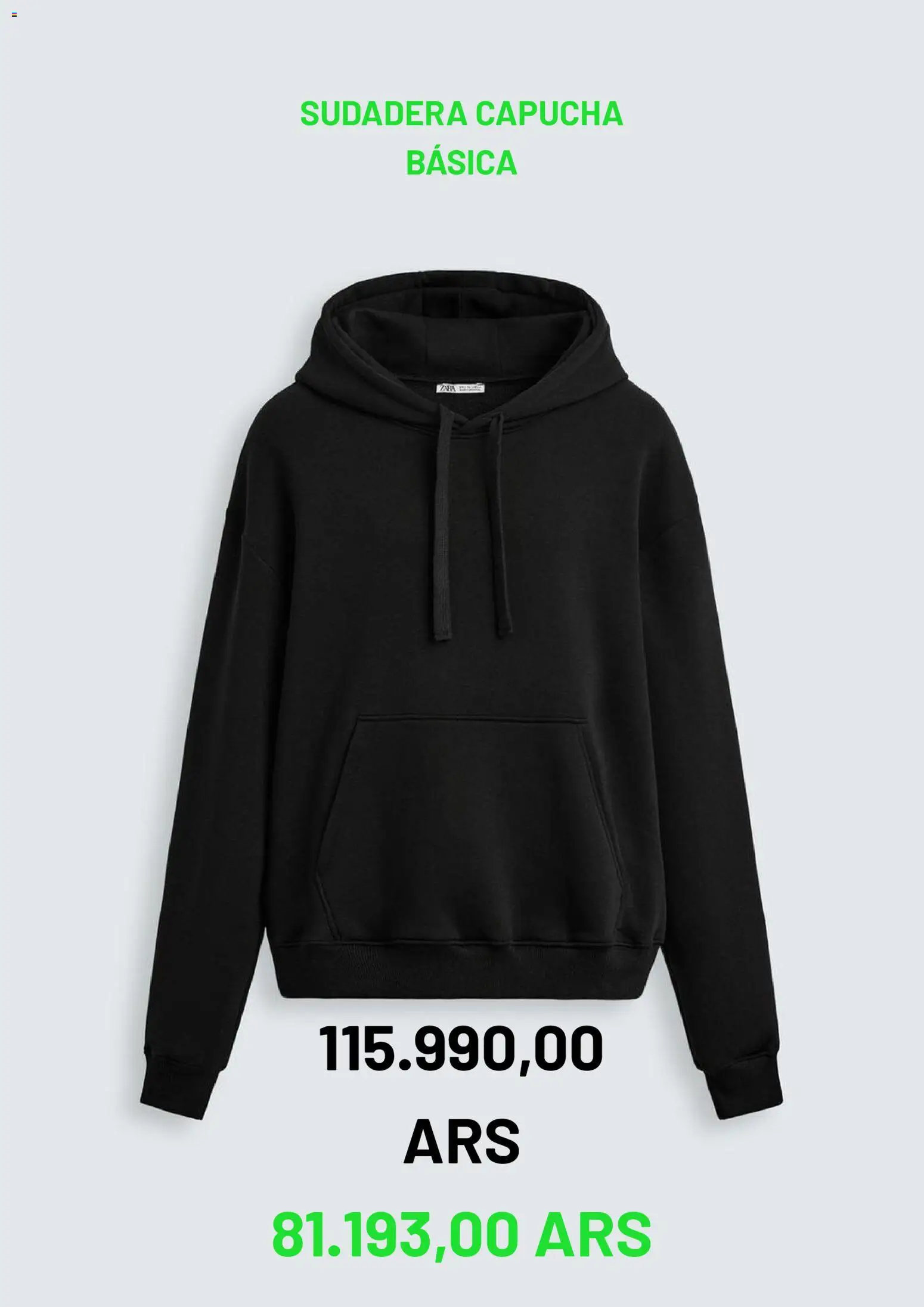 Zara Black Friday │ válido desde el 27.11.2025 | Página: 12 | Productos: Sudadera